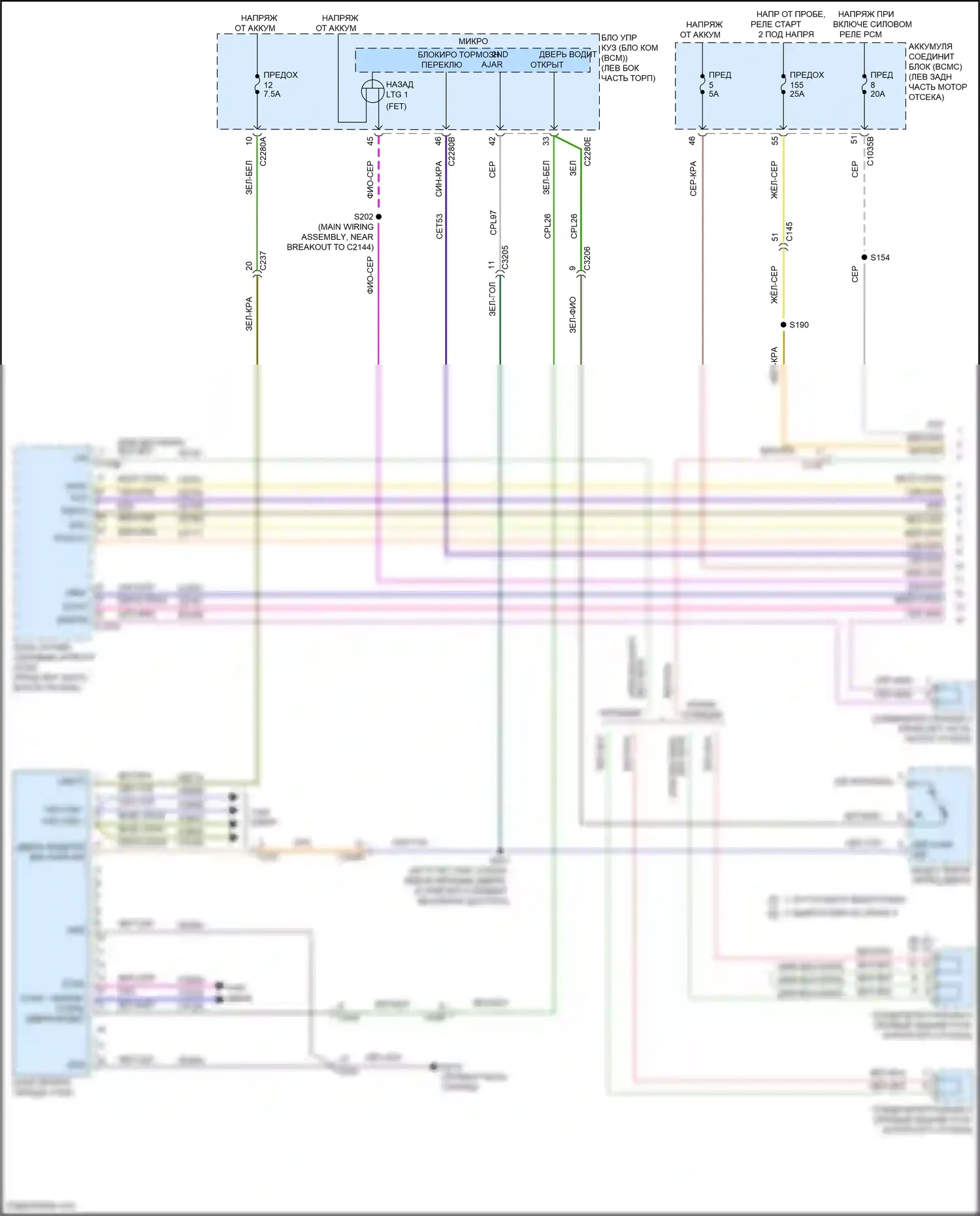 Explorer Ford VI рестайлинг (2022-2024): 3,3-литровый гибрид, электросхема автоматической коробки передач (1 из 3) 