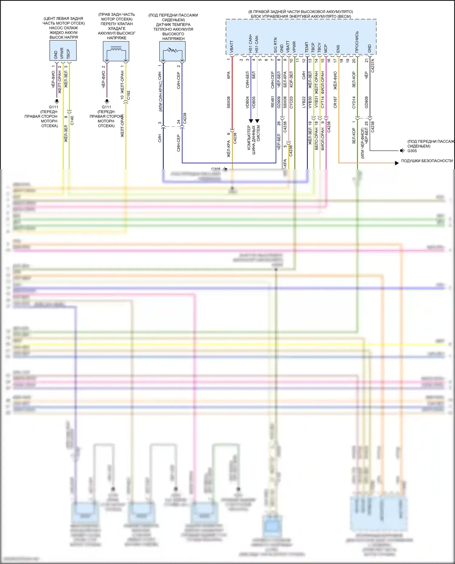 Explorer Ford VI (2019-2024): Электросхема двигателя 3.3l гибрид (13 из 17) 