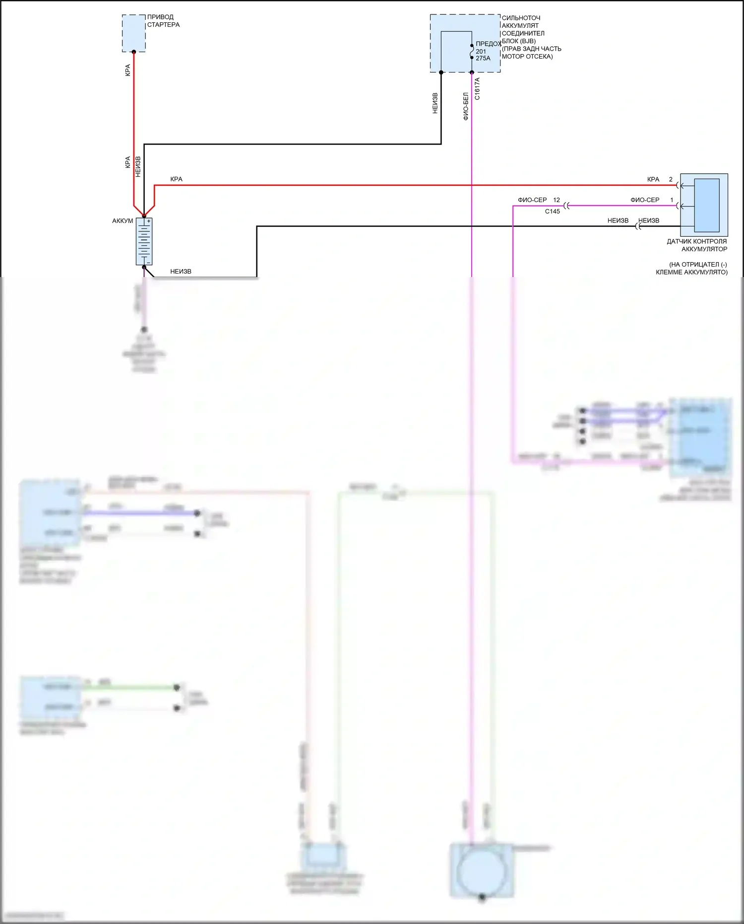 Explorer Ford VI (2019-2024): 2,3л турбо, электросхема генератора 