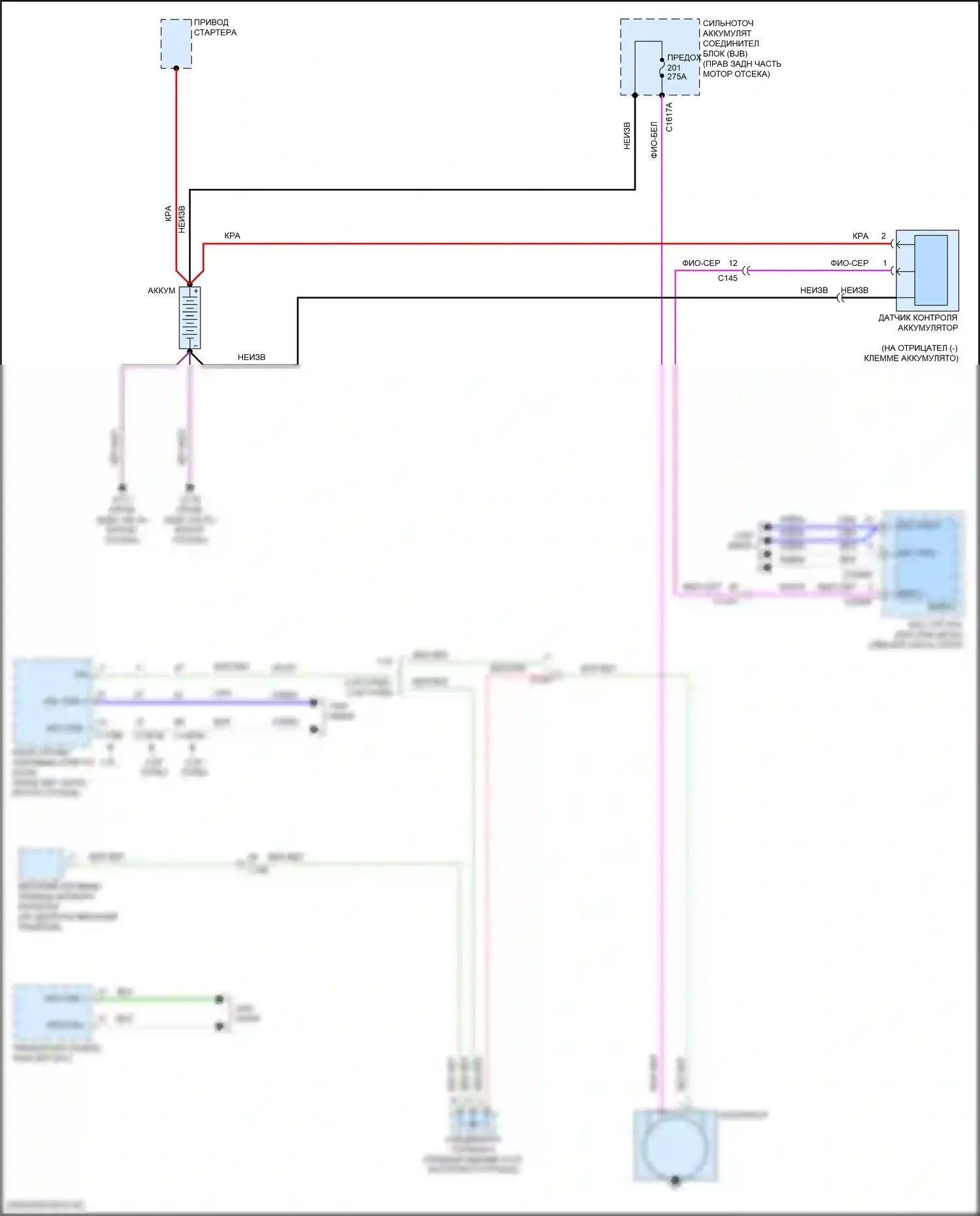 Explorer Ford VI (2019-2024): 3,0л турбо, электросхема генератора 