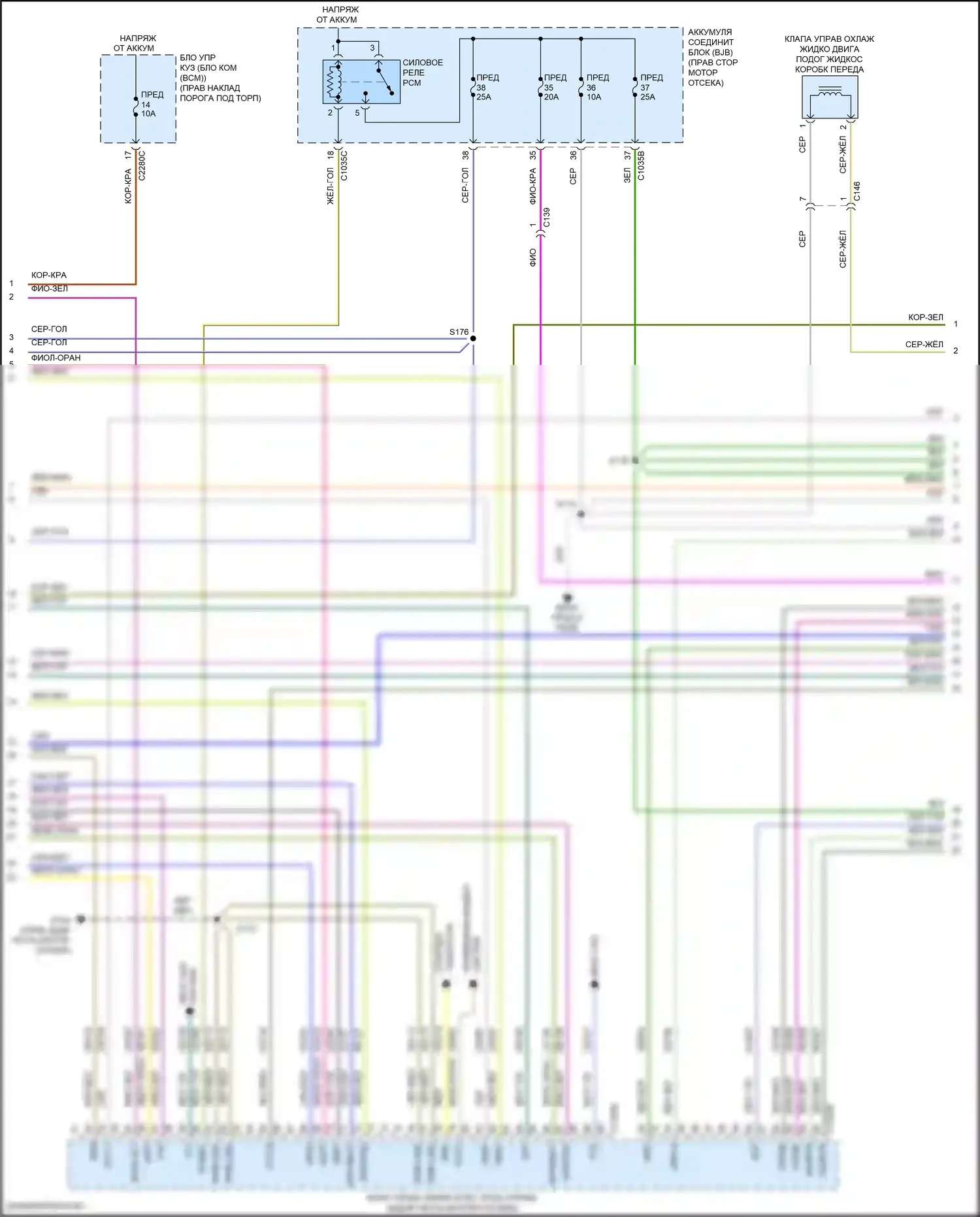 F-150 Ford XIII рестайлинг (2017-2020): Электросхема двигателя 2.7л турбо (3 из 12) 