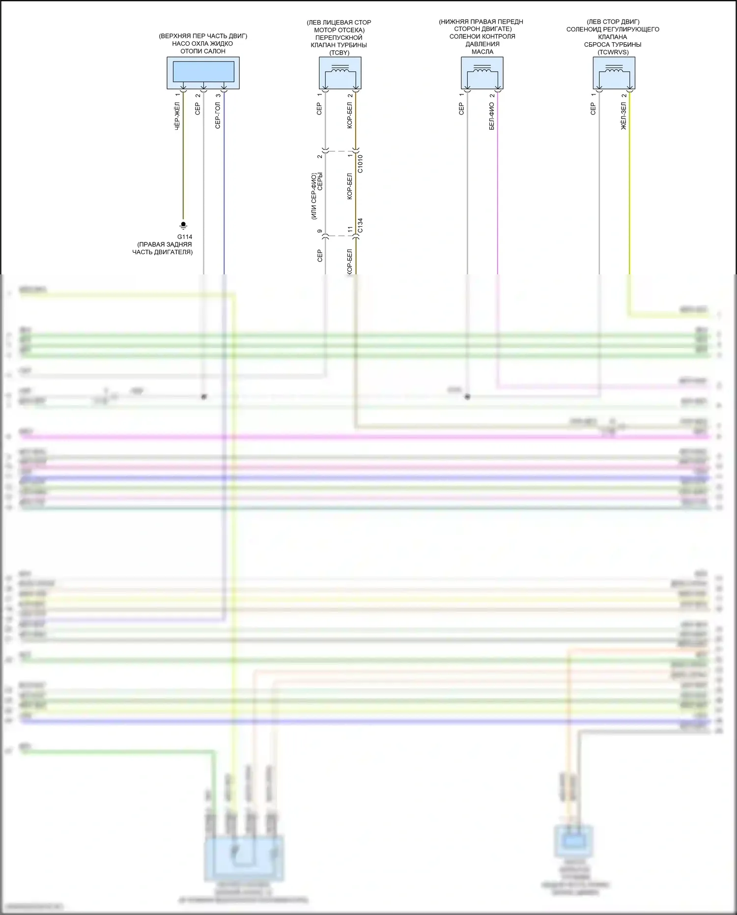 F-150 Ford XIII рестайлинг (2017-2020): Электросхема двигателя 2.7л турбо (7 из 12) 