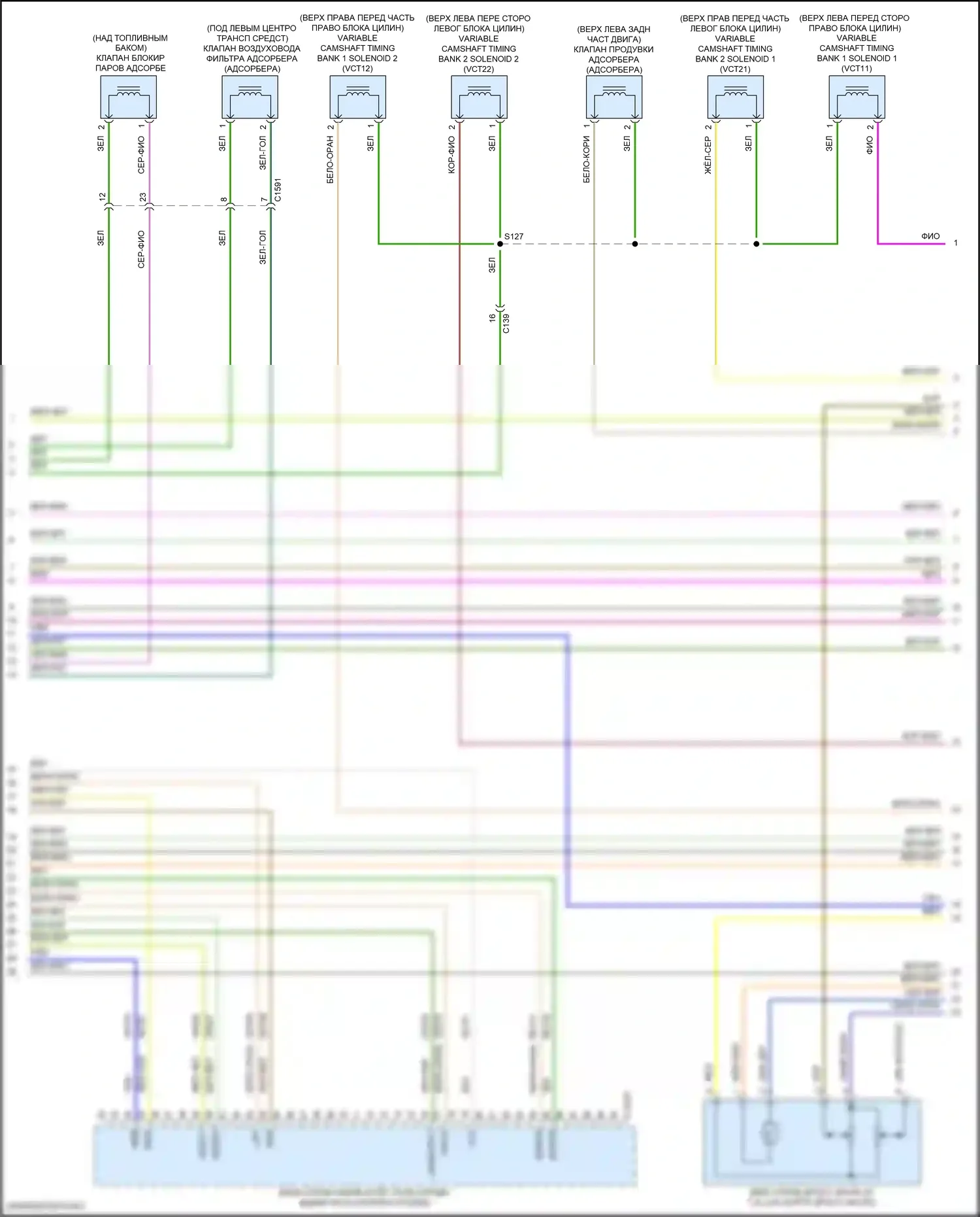 F-150 Ford XIII рестайлинг (2017-2020): Электросхема двигателя 2.7л турбо (8 из 12) 
