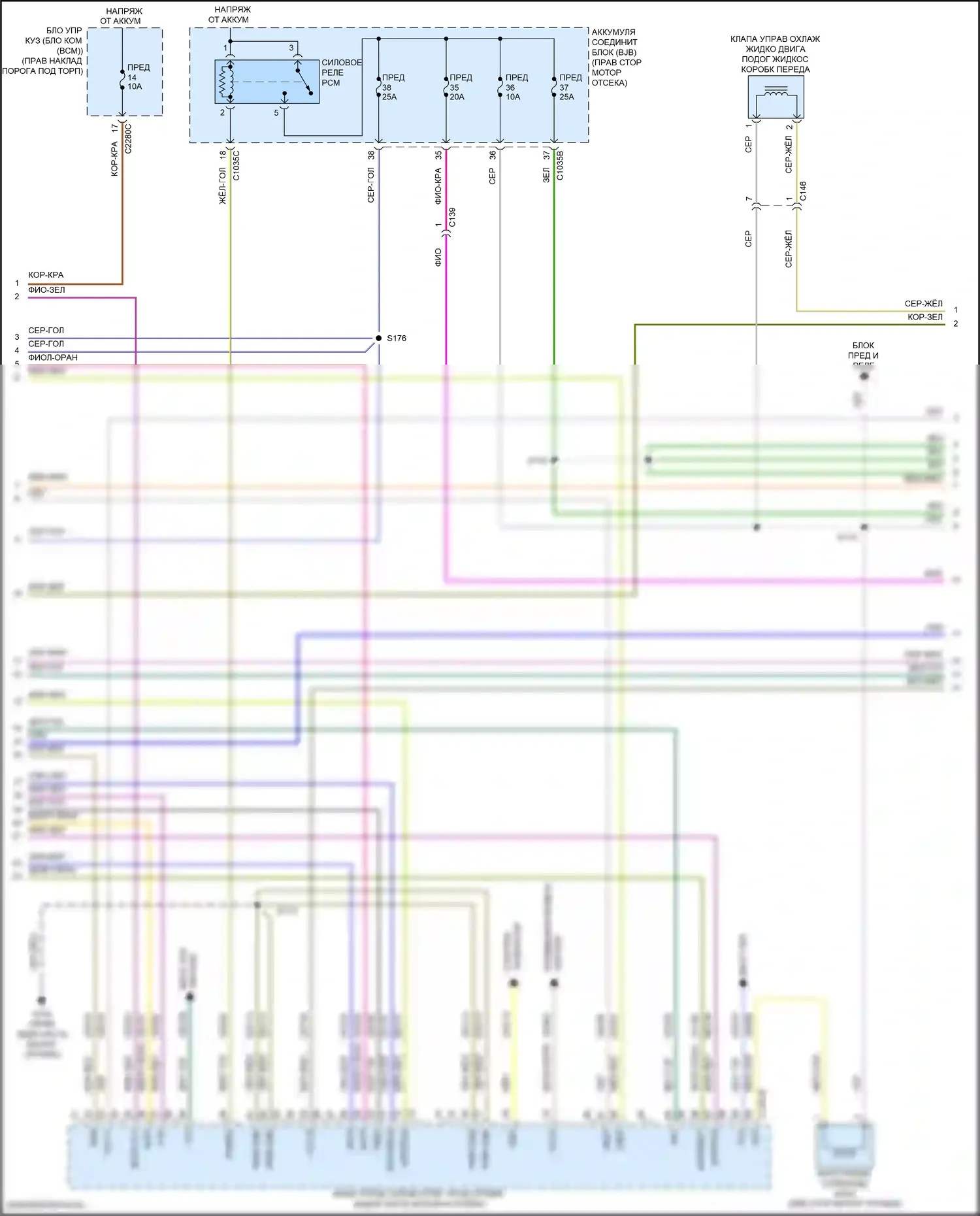 F-150 Ford XIII рестайлинг (2017-2020): Электросхема двигателя 5.0л гибкого топлива (3 из 12) 