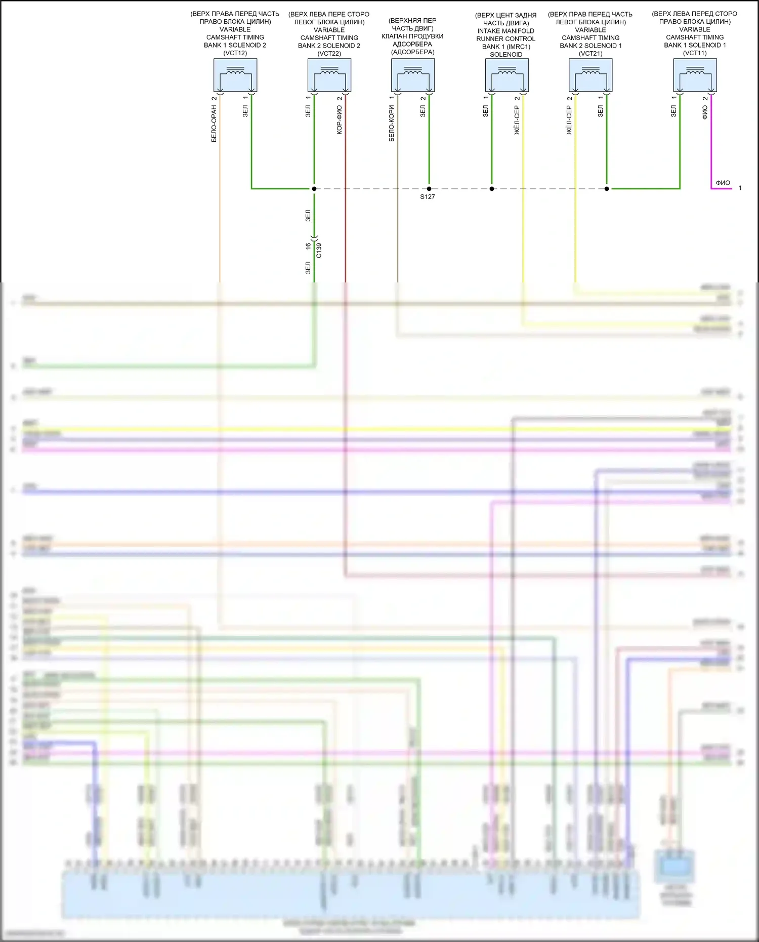 F-150 Ford XIII рестайлинг (2017-2020): Электросхема двигателя 5.0л гибкого топлива (8 из 12) 