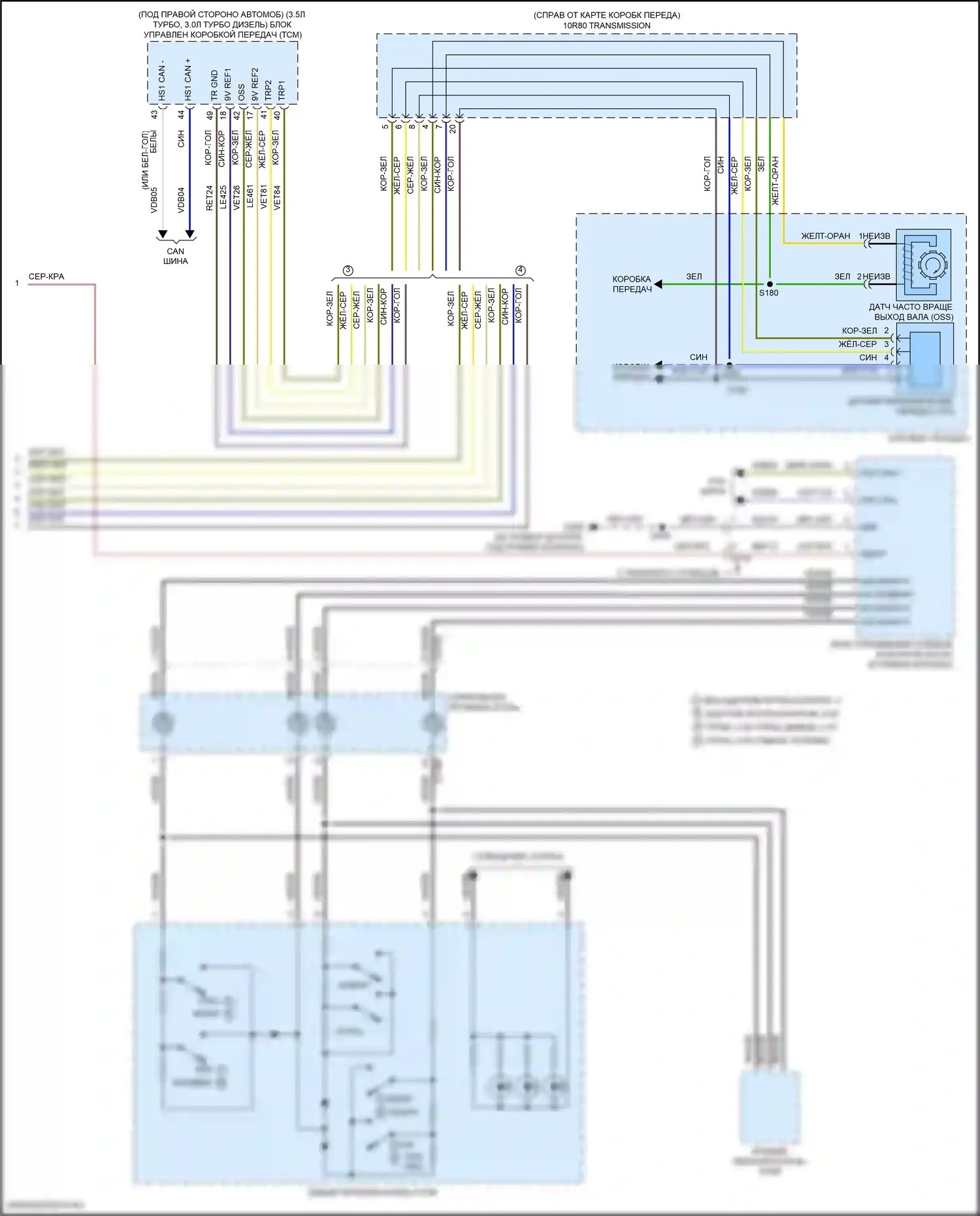 F-150 Ford XIII рестайлинг (2017-2020): Электросхема круиз-контроля (2 из 2) 