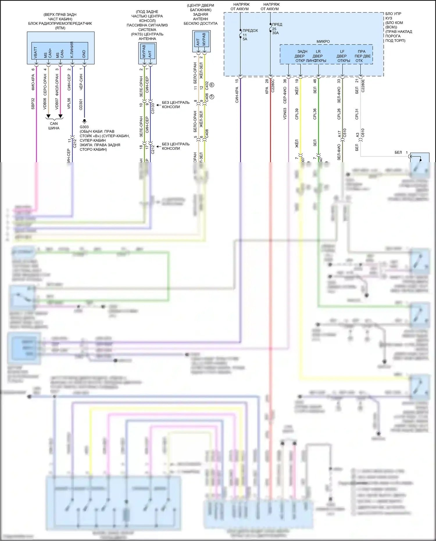 F-150 Ford XIII рестайлинг (2017-2020): Электросхема защиты от взлома (3 из 4) 