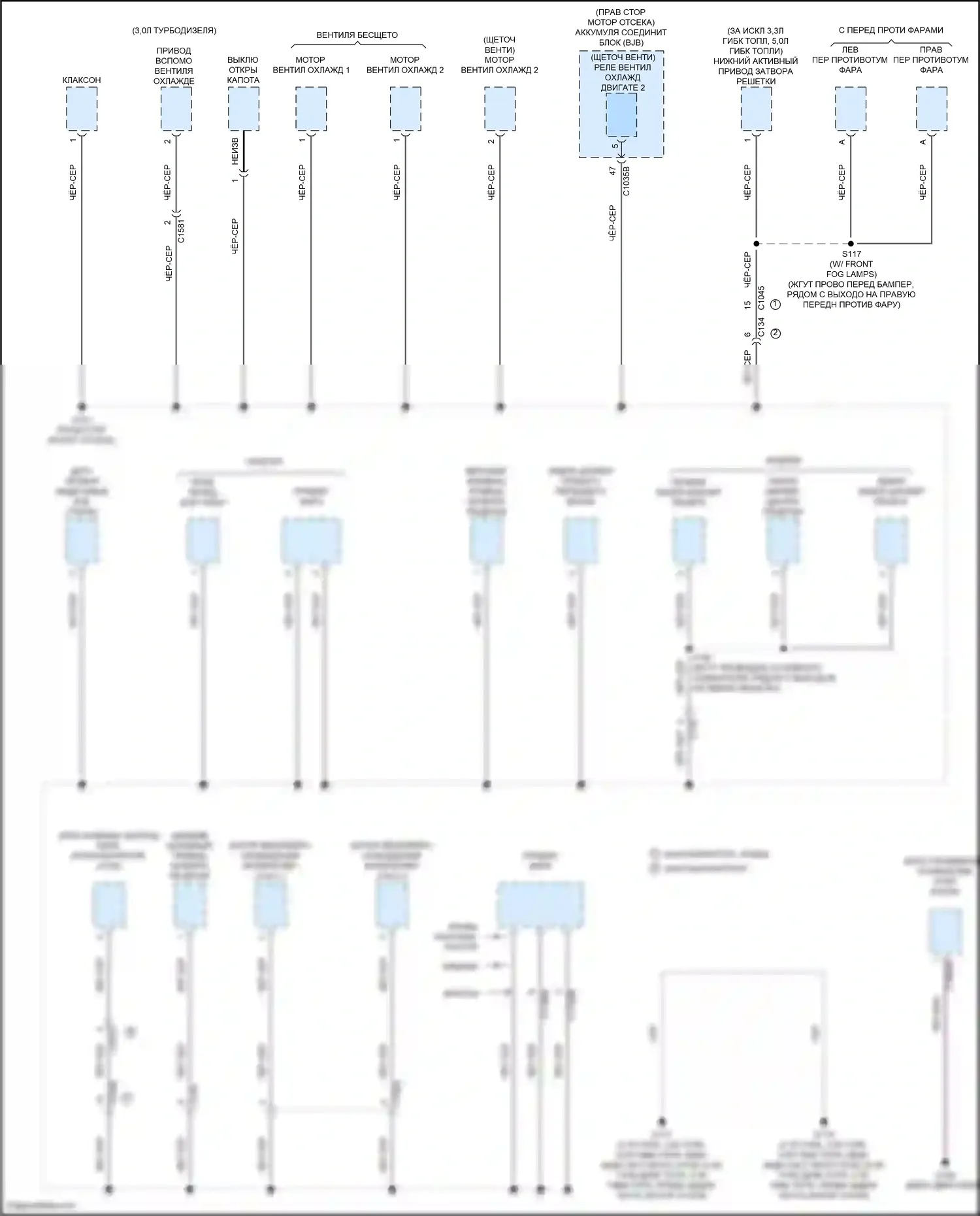 F-150 Ford XIII рестайлинг (2017-2020): Электросхема разводки массы (2 из 8) 