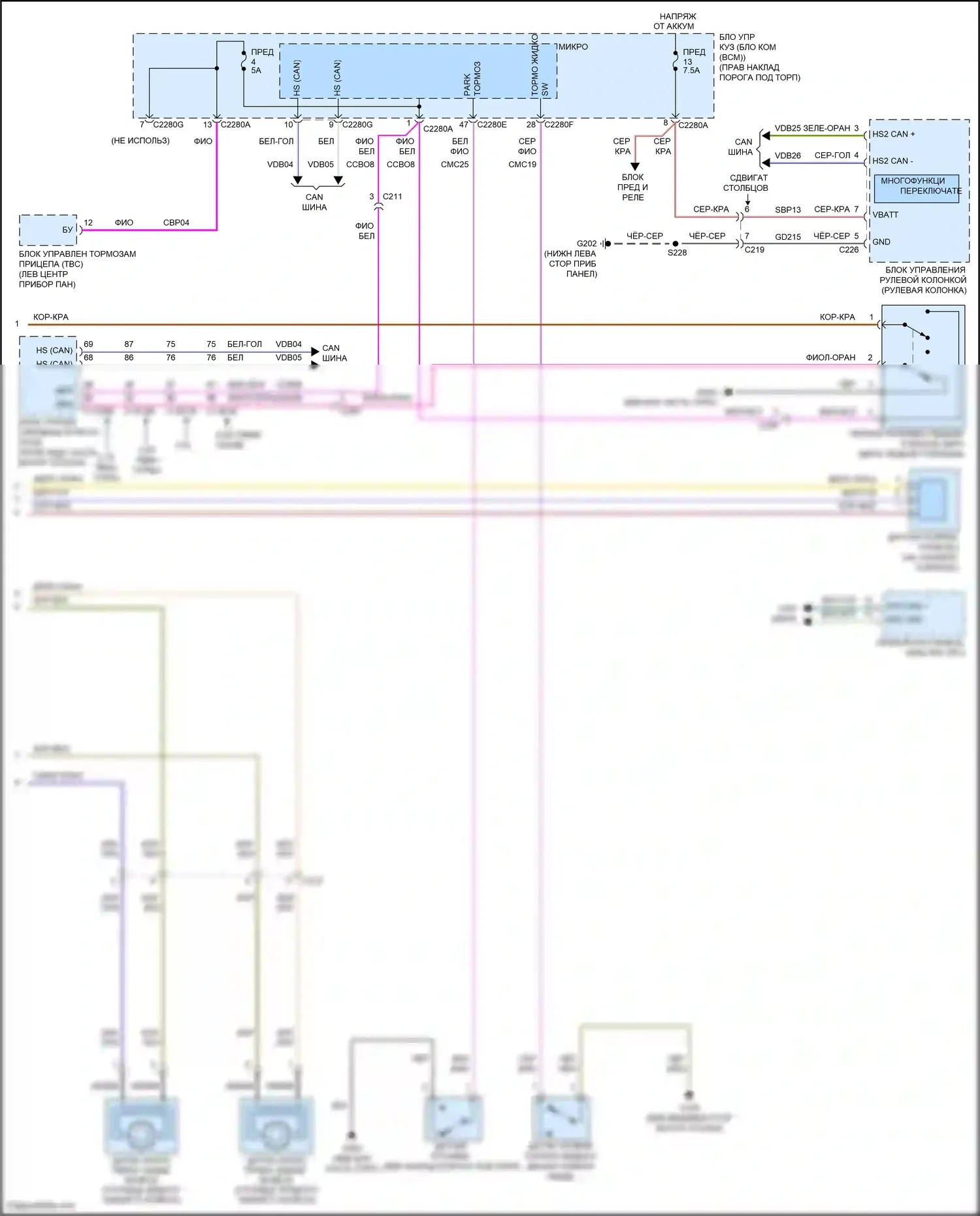 F-150 Ford XIII (2014-2018): Антиблокировочная система abs электросхема (2 из 2) 