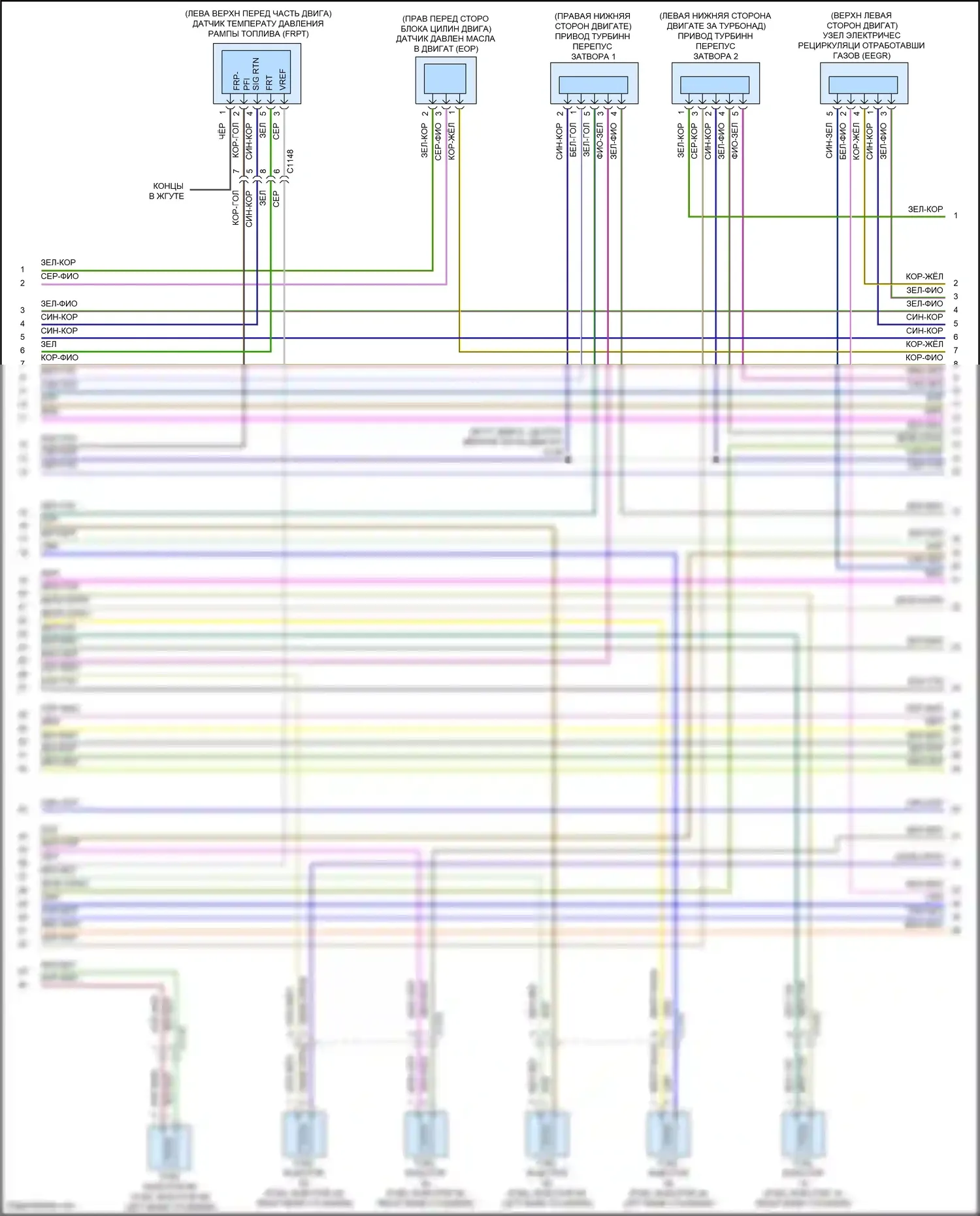 F-150 Ford XIV (2020-2024): Электросхема двигателя 2.7л турбо (10 из 12) 