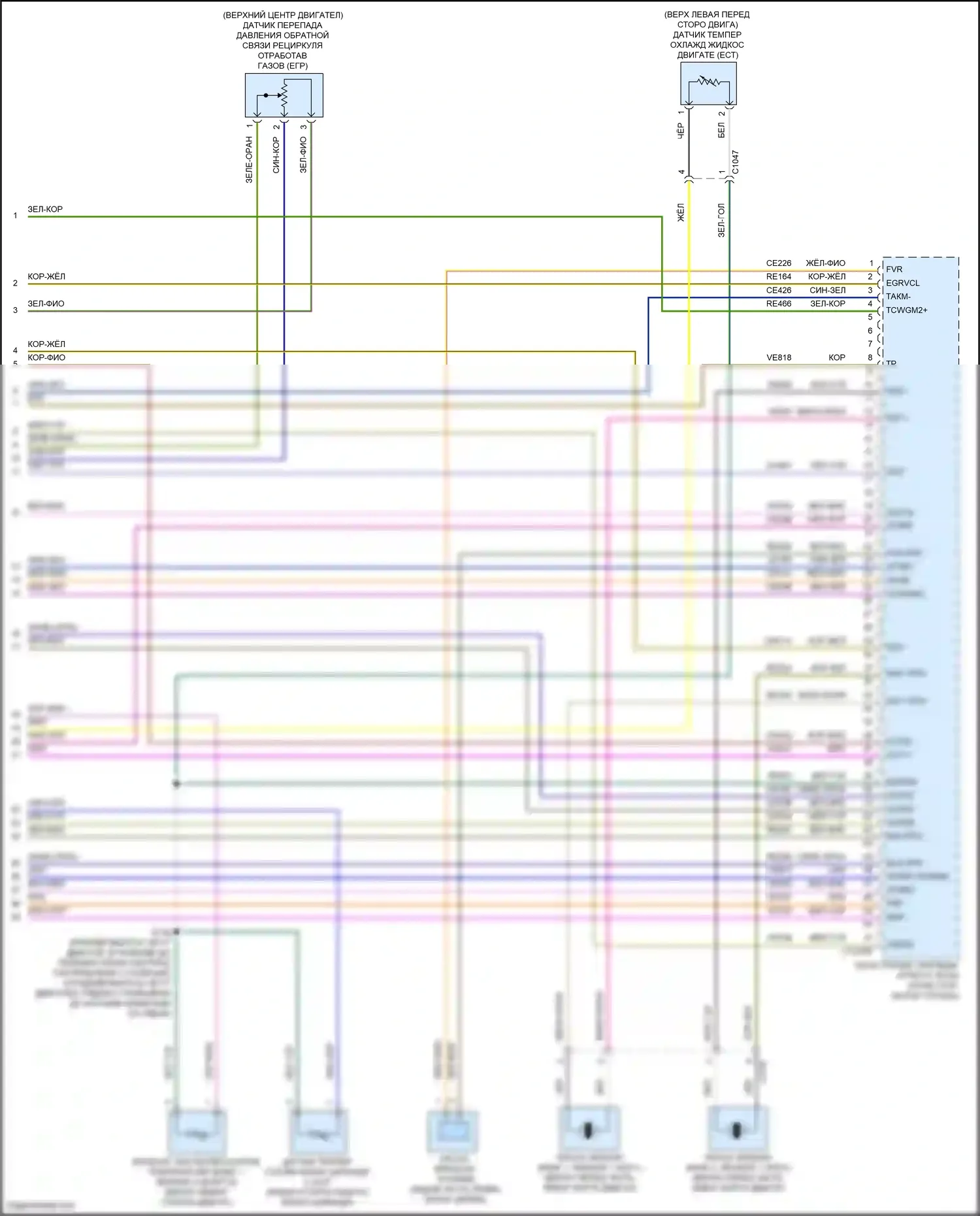 F-150 Ford XIV (2020-2024): Электросхема двигателя 2.7л турбо (12 из 12) 