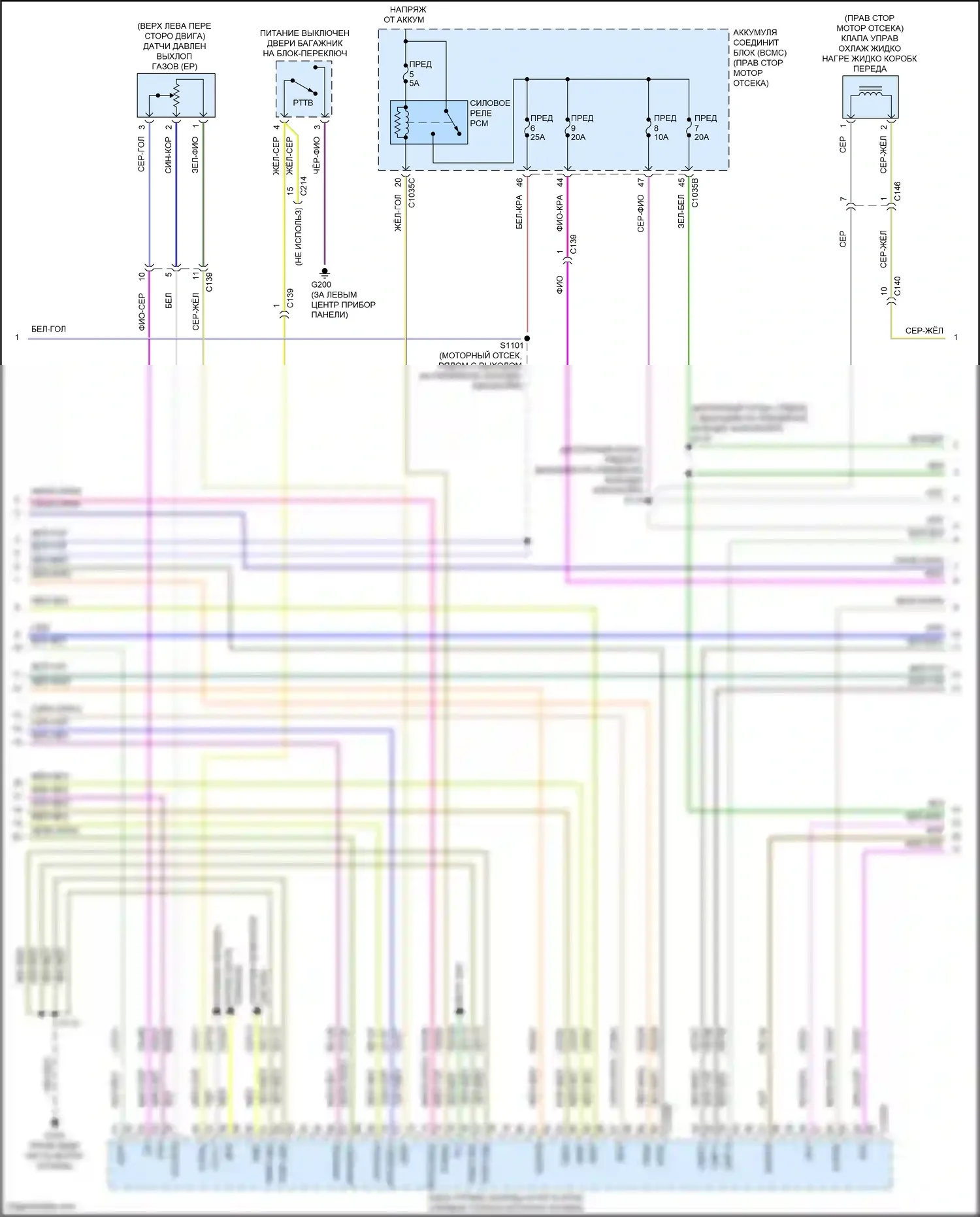F-150 Ford XIV (2020-2024): Электросхема двигателя 2.7л турбо (3 из 12) 