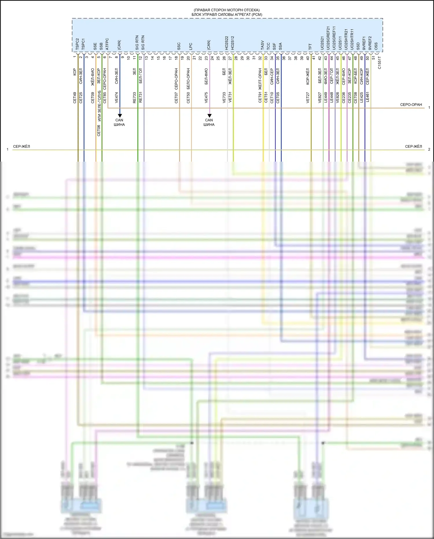 F-150 Ford XIV (2020-2024): Электросхема двигателя 3,3л гибкого топлива (4 из 12) 