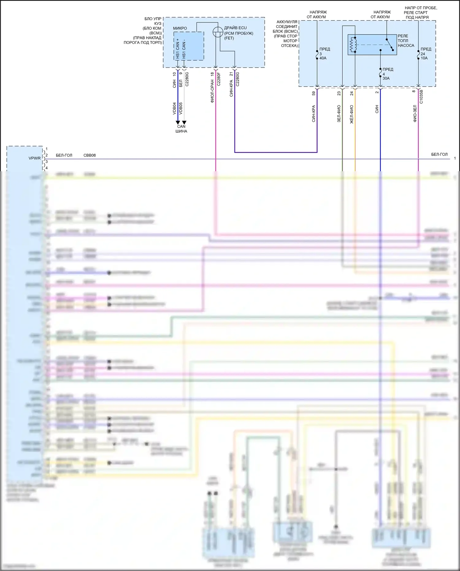 F-150 Ford XIV (2020-2024): Электросхема двигателя 3,5л турбо (1 из 12) 