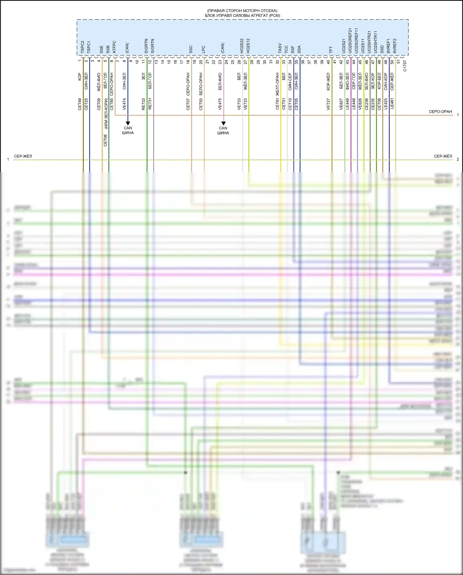 F-150 Ford XIV (2020-2024): Электросхема двигателя 3,5л турбо (4 из 12) 