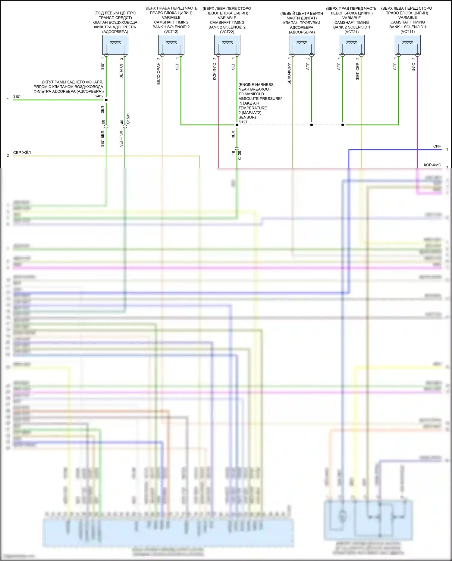 F-150 Ford XIV (2020-2024): Электросхема двигателя 3,5л турбо (8 из 12) 