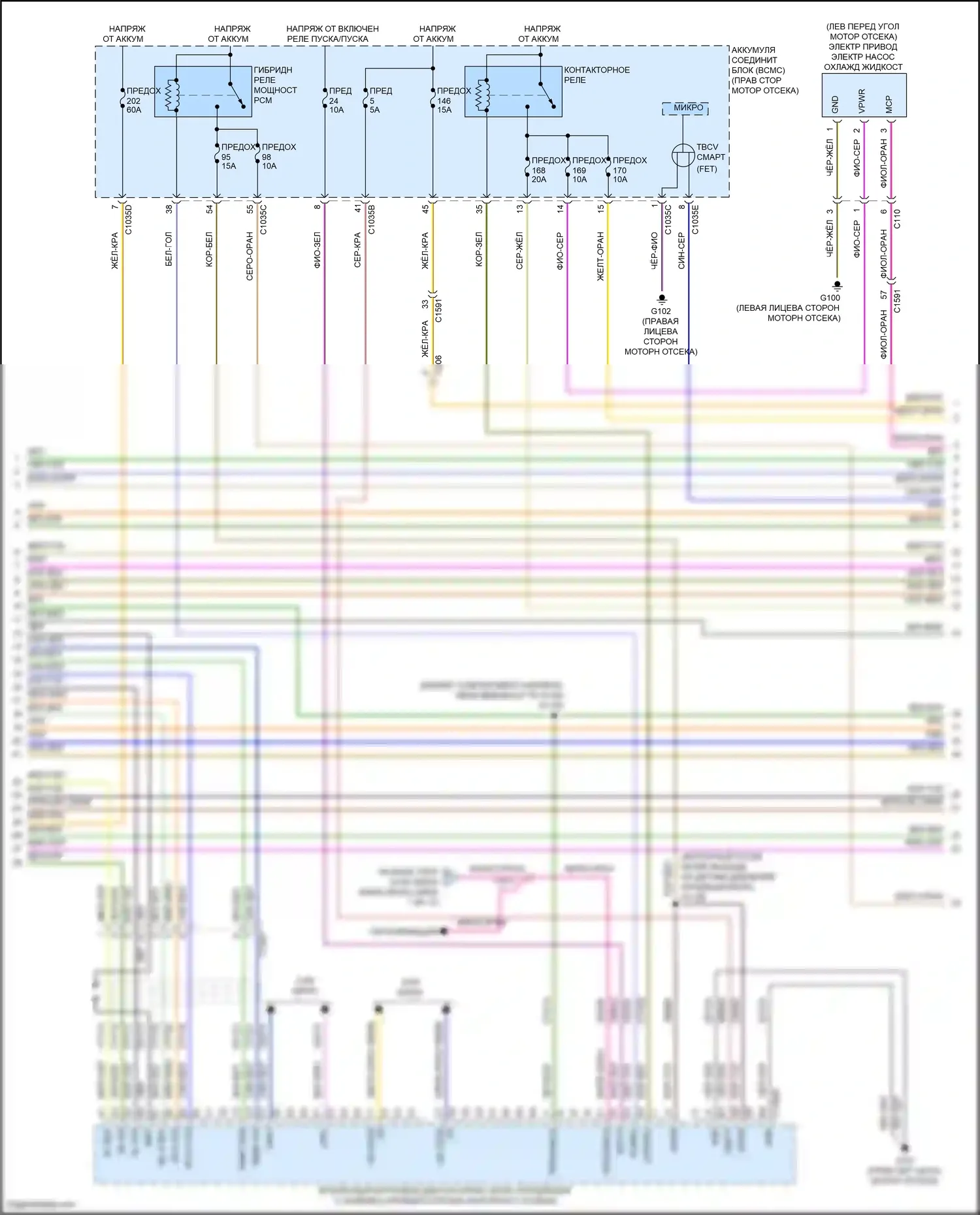 F-150 Ford XIV (2020-2024): Электросхема двигателя 3,5л турбогибрида (11 из 17) 