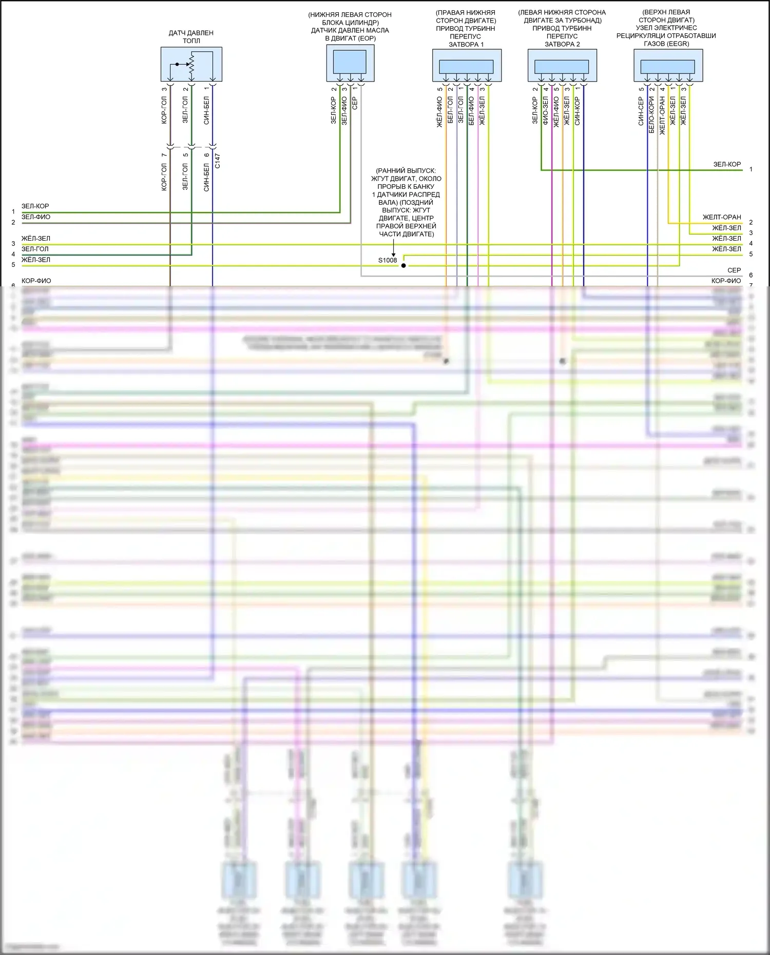 F-150 Ford XIV (2020-2024): Электросхема двигателя 3,5л турбогибрида (15 из 17) 
