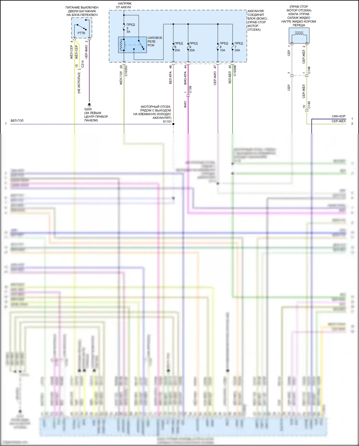 F-150 Ford XIV (2020-2024): Электросхема двигателя 5.0л гибкого топлива (3 из 12) 