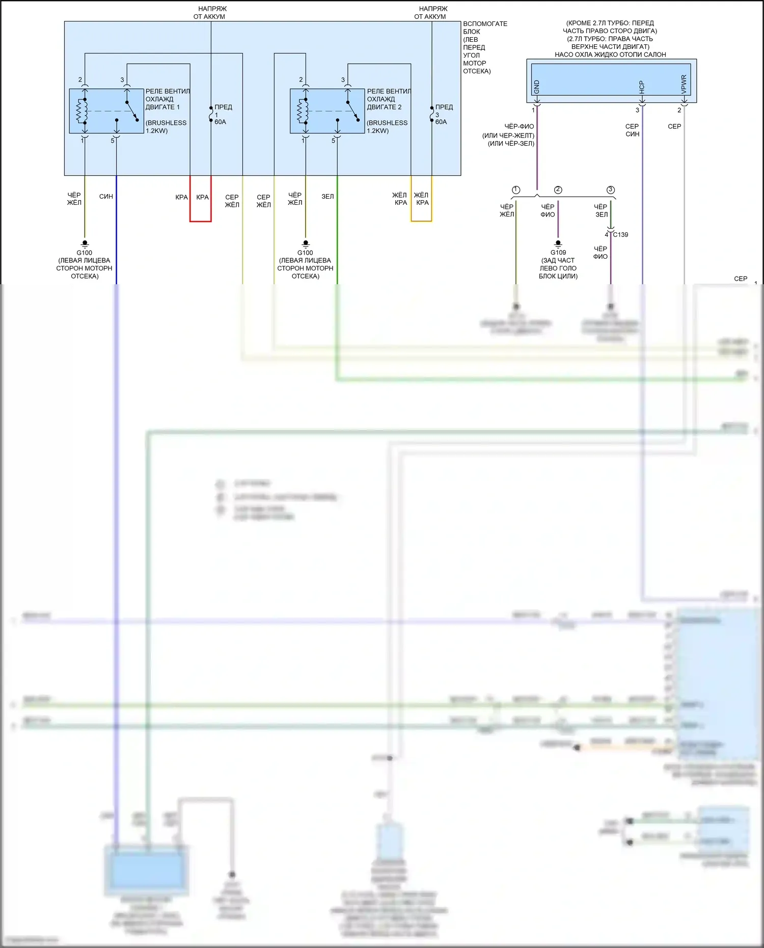 F-150 Ford XIV (2020-2024): Электросхема ручного кондиционера (3 из 6) 
