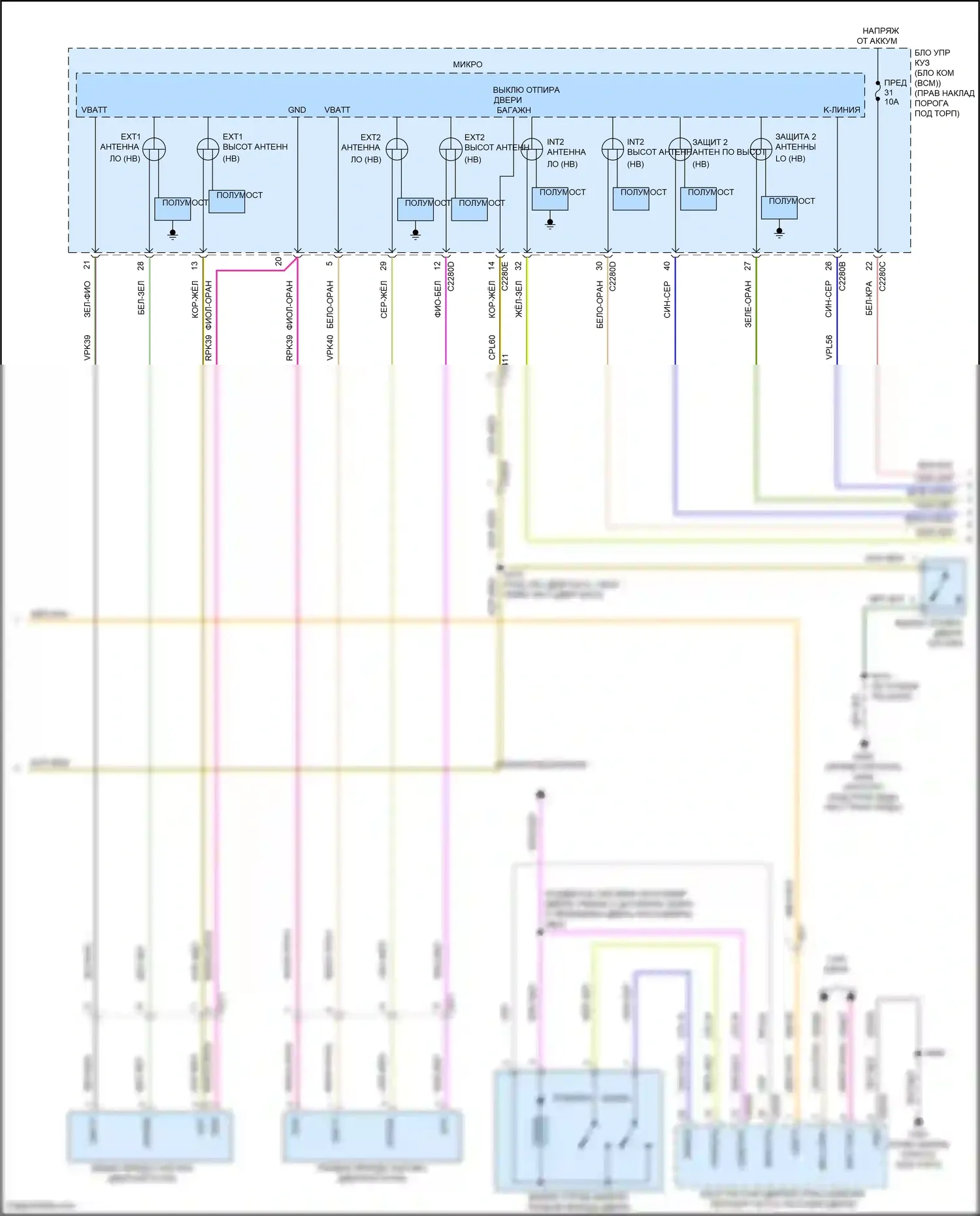 F-150 Ford XIV (2020-2024): Электросхема защиты от взлома (2 из 5) 