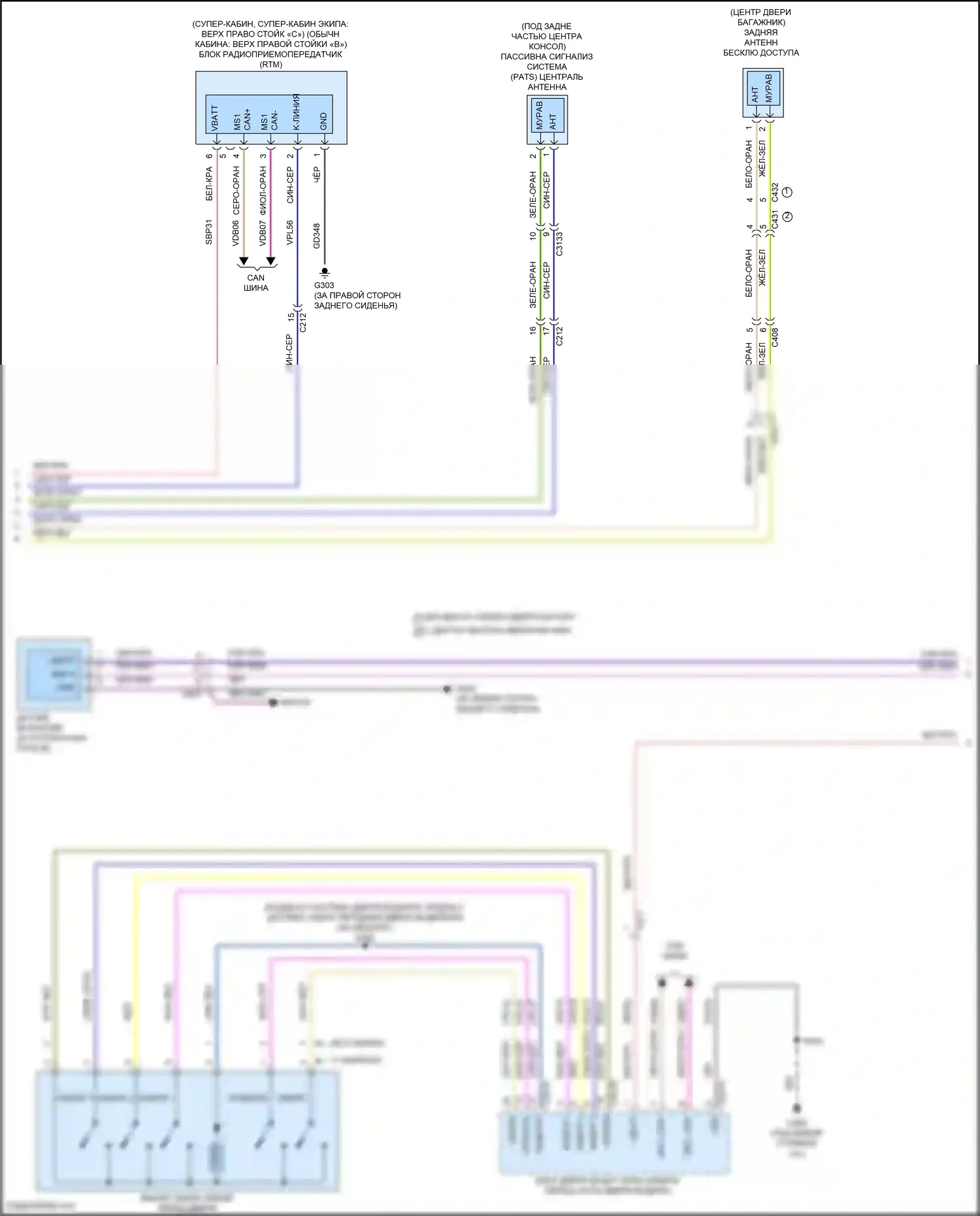 F-150 Ford XIV (2020-2024): Электросхема защиты от взлома (3 из 5) 