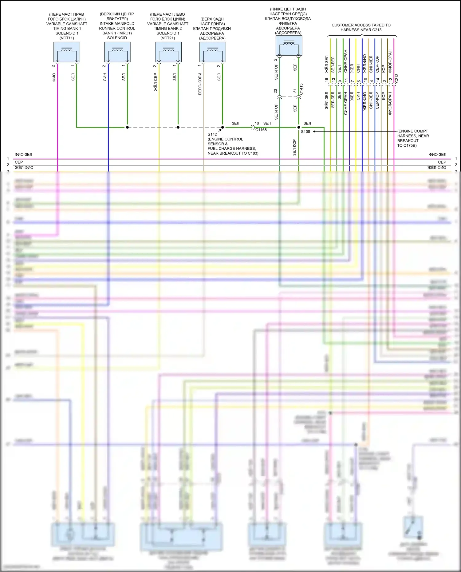 F-250 Ford XIV (2017-2024): Электросхема двигателя 6.2l flex fuel (5 из 12) 