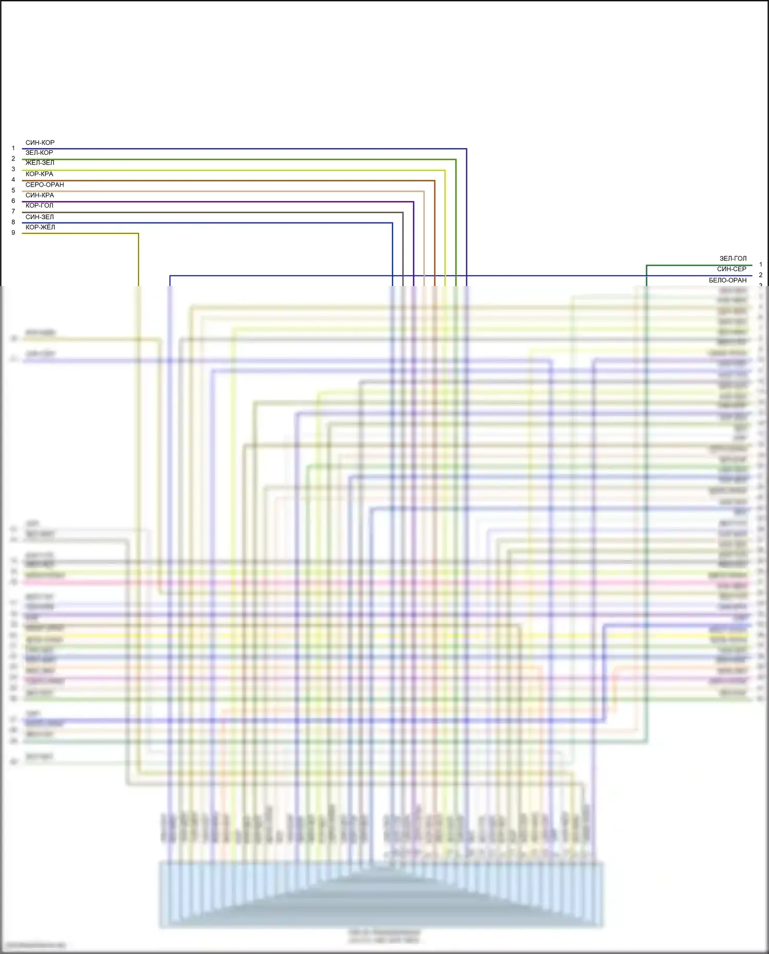 F-250 Ford XIV (2017-2024): Электросхема двигателя 6.2л гибкое топливо (10 из 12) 