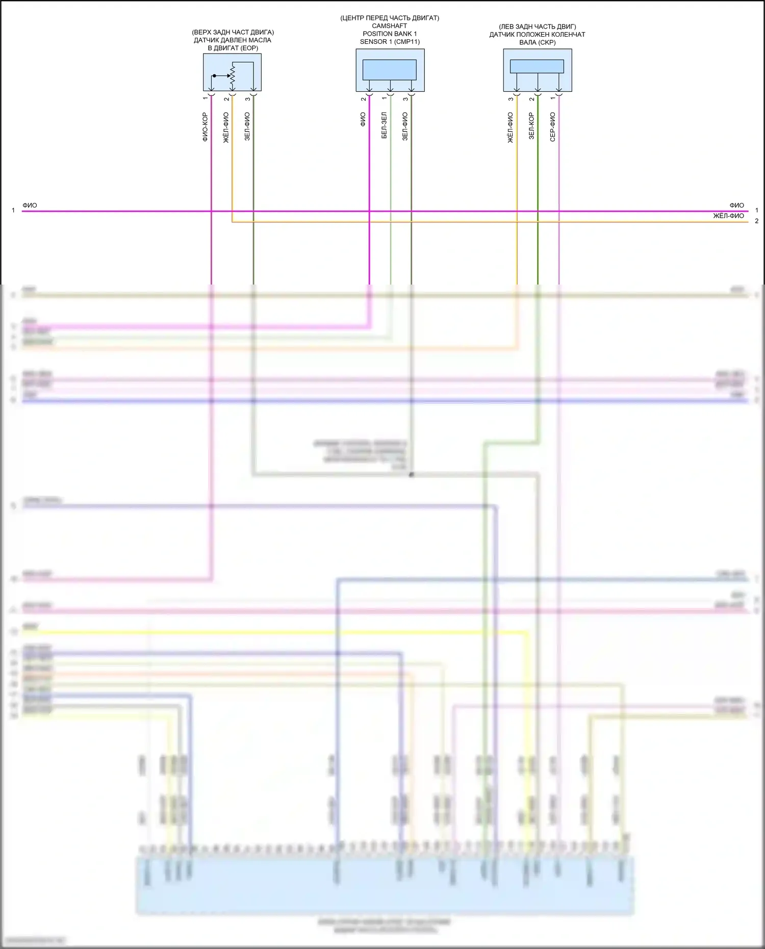 F-250 Ford XIV (2017-2024): Электросхема двигателя 7.3l (10 из 11) 