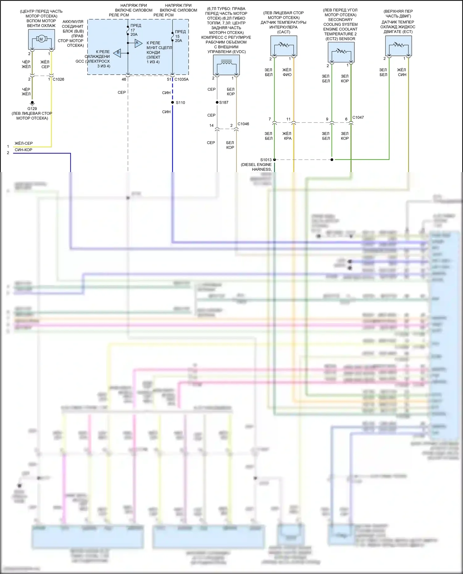 F-250 Ford XIV (2017-2024): Электросхема ручного кондиционера (4 из 4) 