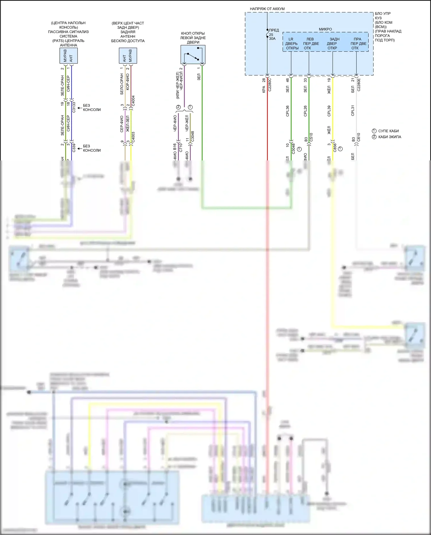 F-250 Ford XIV (2017-2024): Электросхема защиты от взлома (3 из 4) 