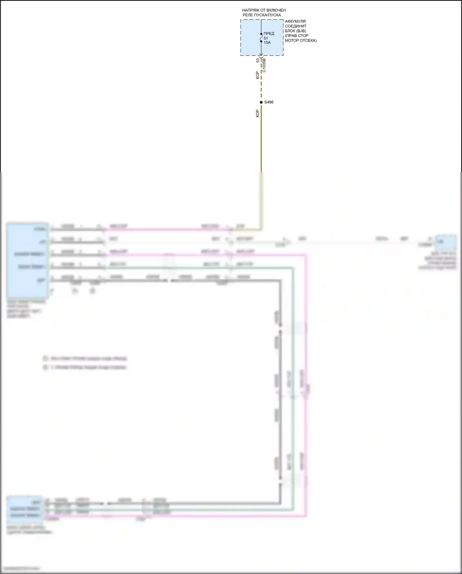 F-250 Ford XIV (2017-2024): Электросхема камеры заднего вида, со стационарной камерой 