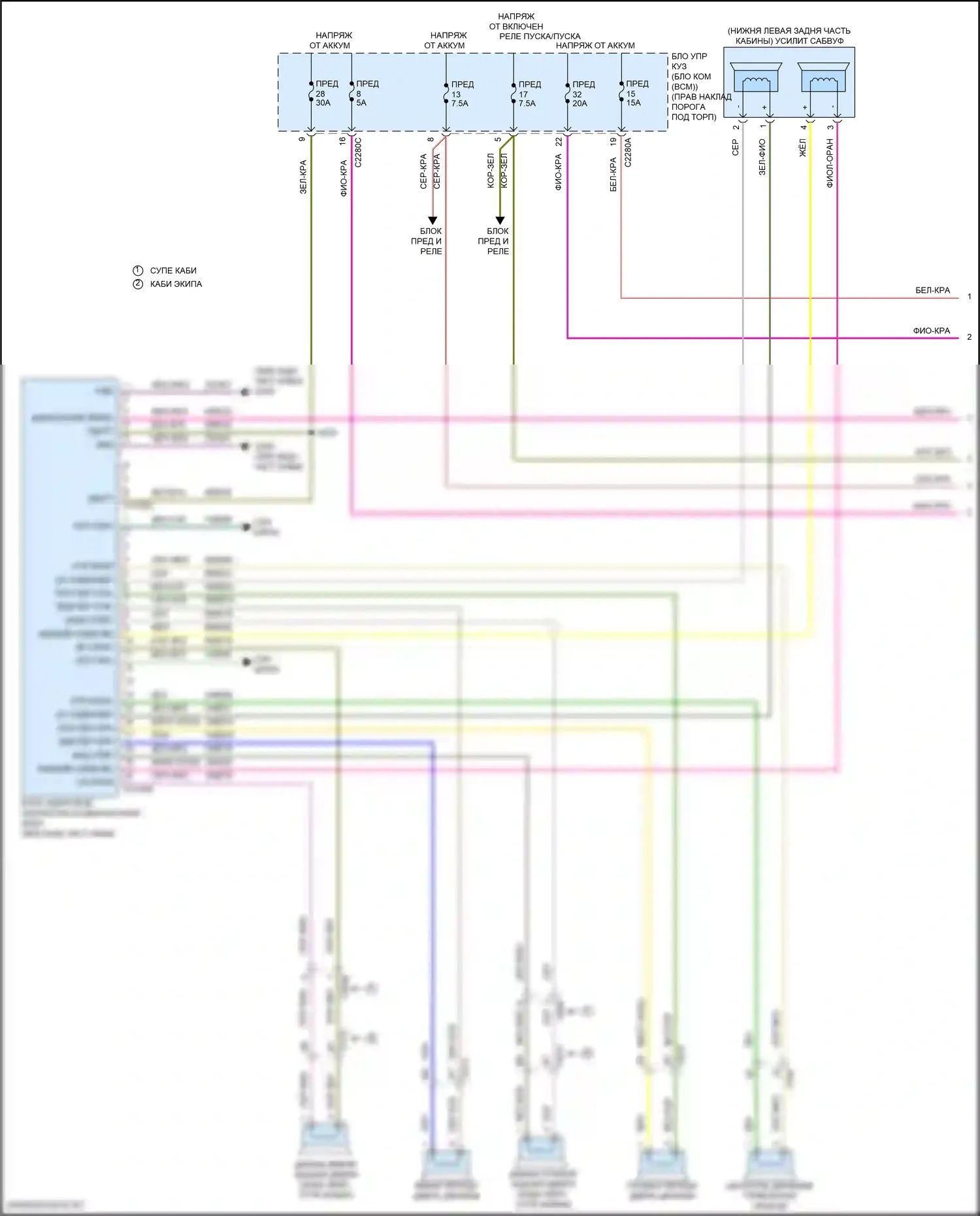 F-250 Ford XIV (2017-2024): Электросхема навигации (1 из 5) 