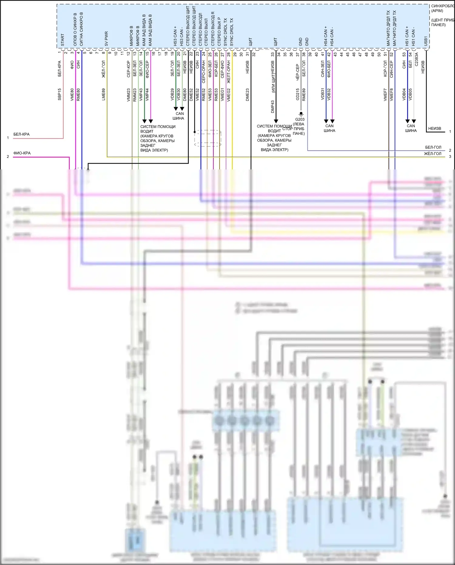 F-250 Ford XIV (2017-2024): Электросхема навигации (2 из 5) 