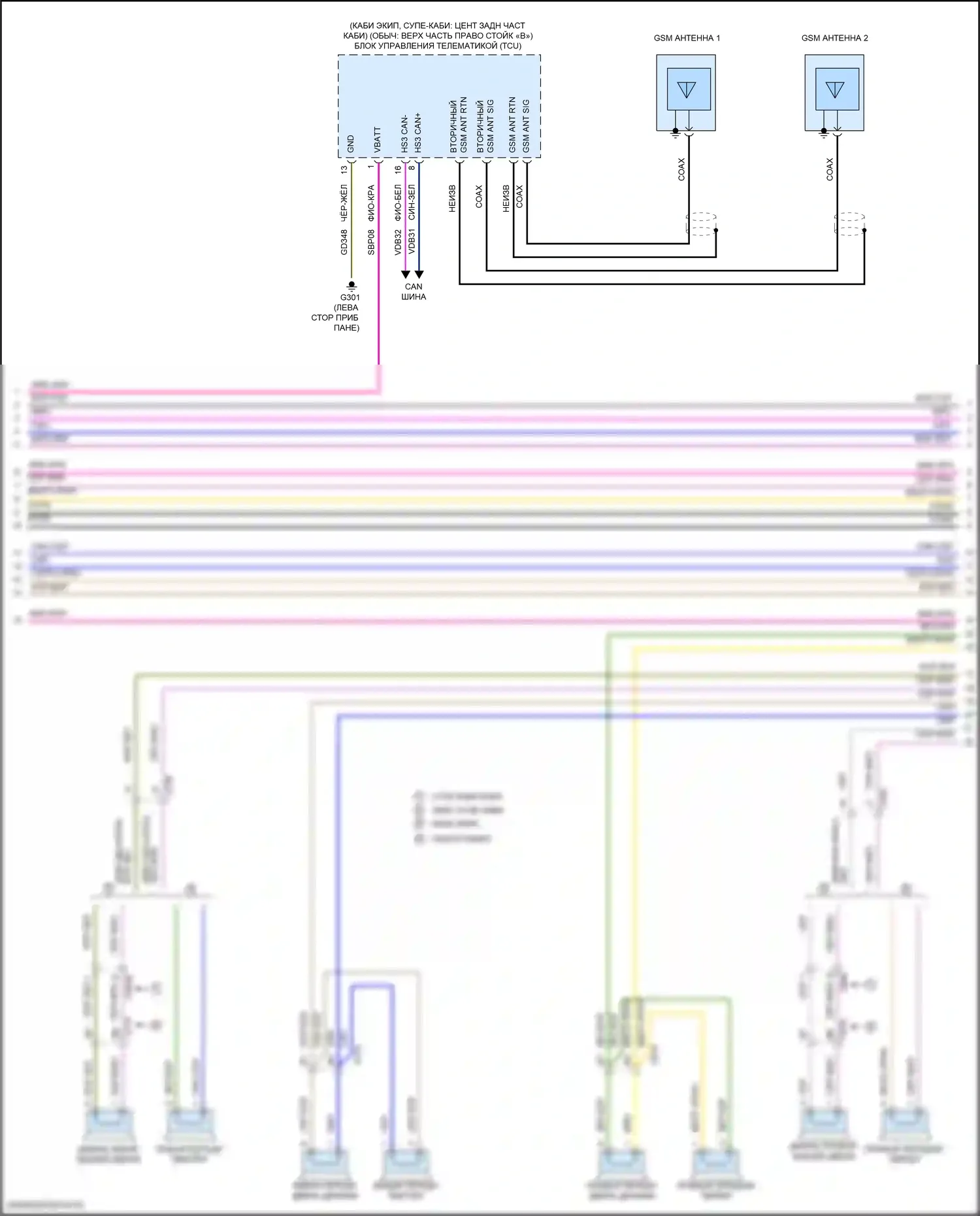 F-250 Ford XIV (2017-2024): Электросхема навигации (4 из 5) 