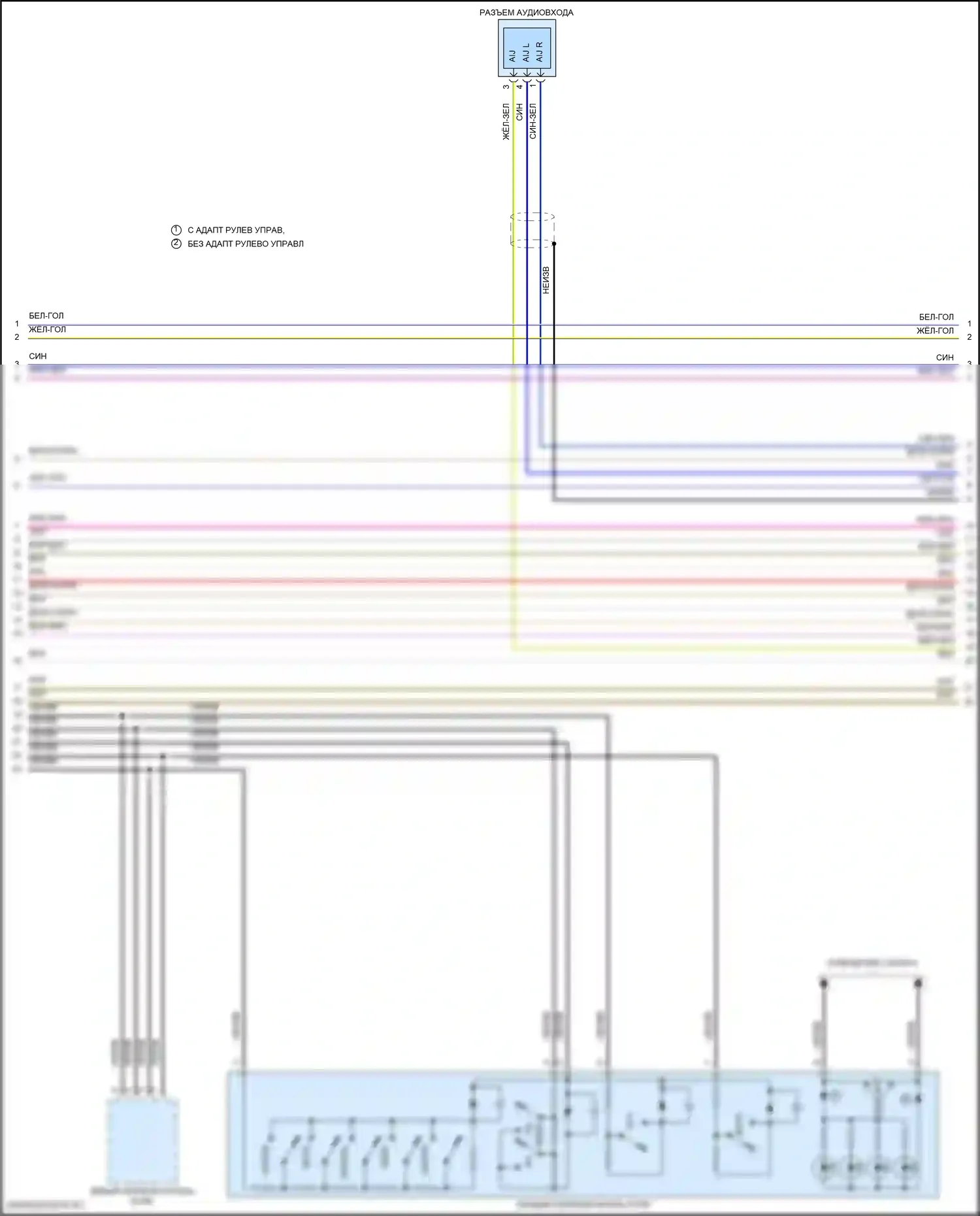 F-350 Ford XIV (2017-2020): Электросхема навигации, с sony (3 из 4) 