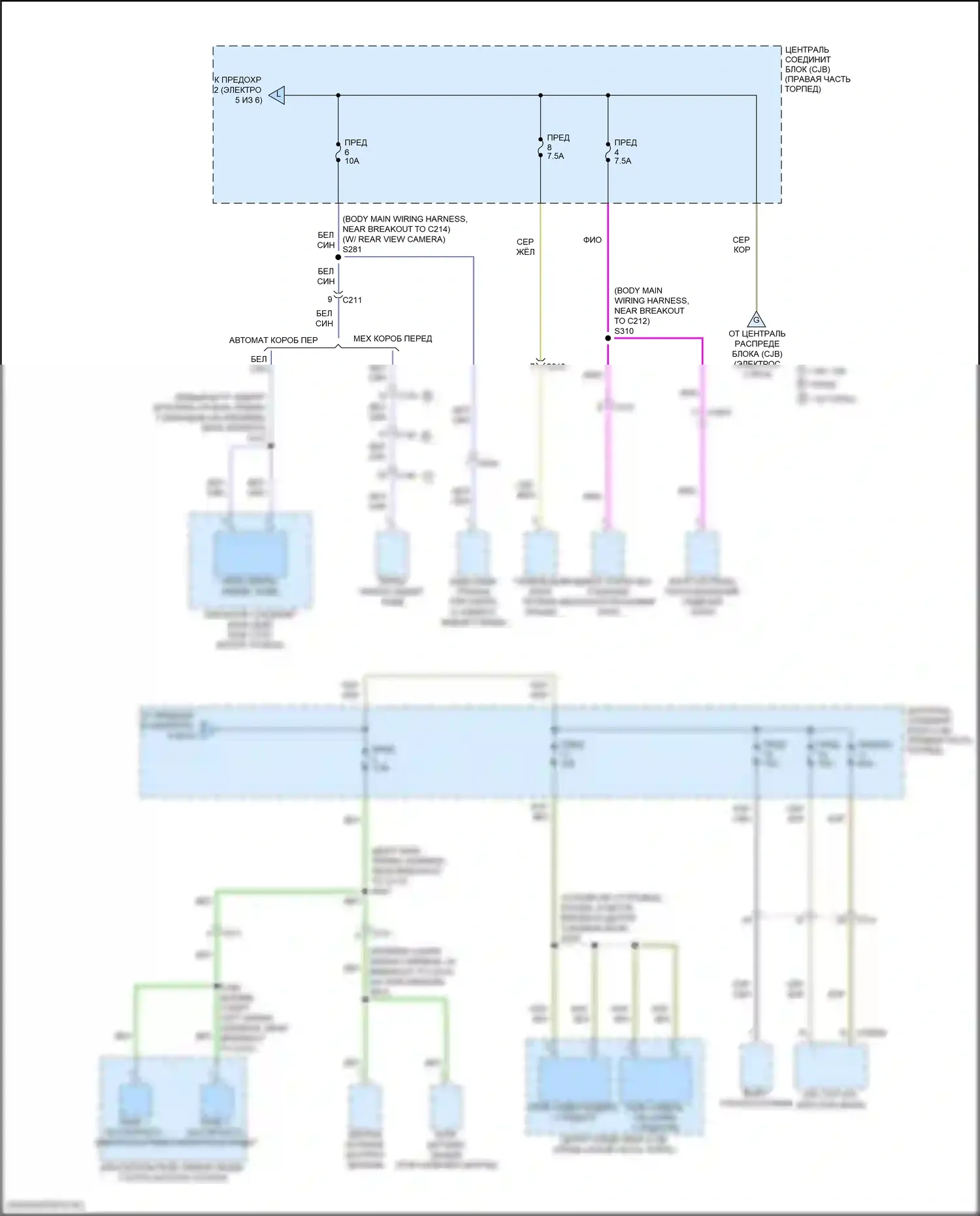 Fiesta ST Ford VII (2018-2021): Электросхема блока предохранителей реле (5 из 6) 