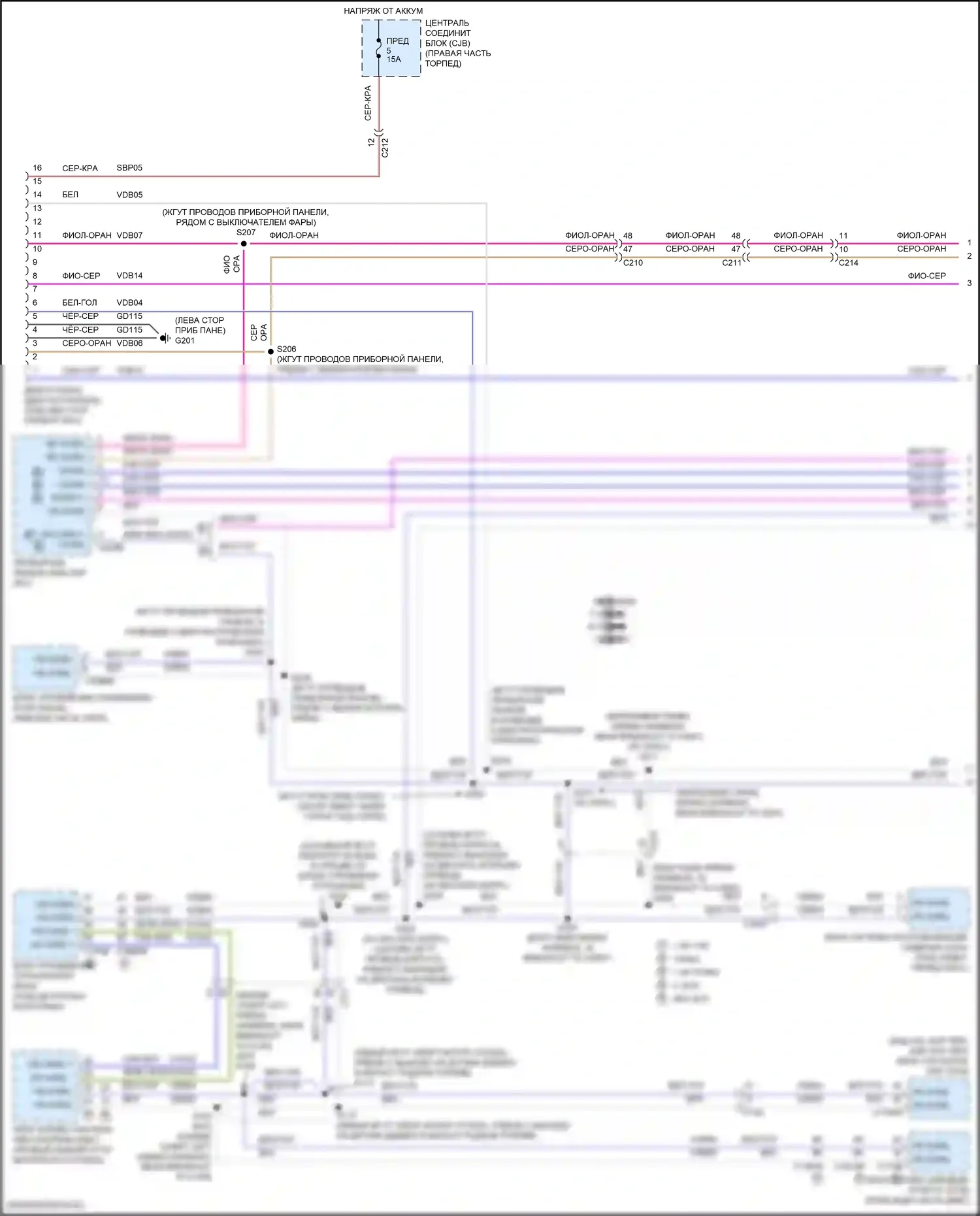 Fiesta ST Ford VII (2018-2021): Can шина электросхема (1 из 2) 
