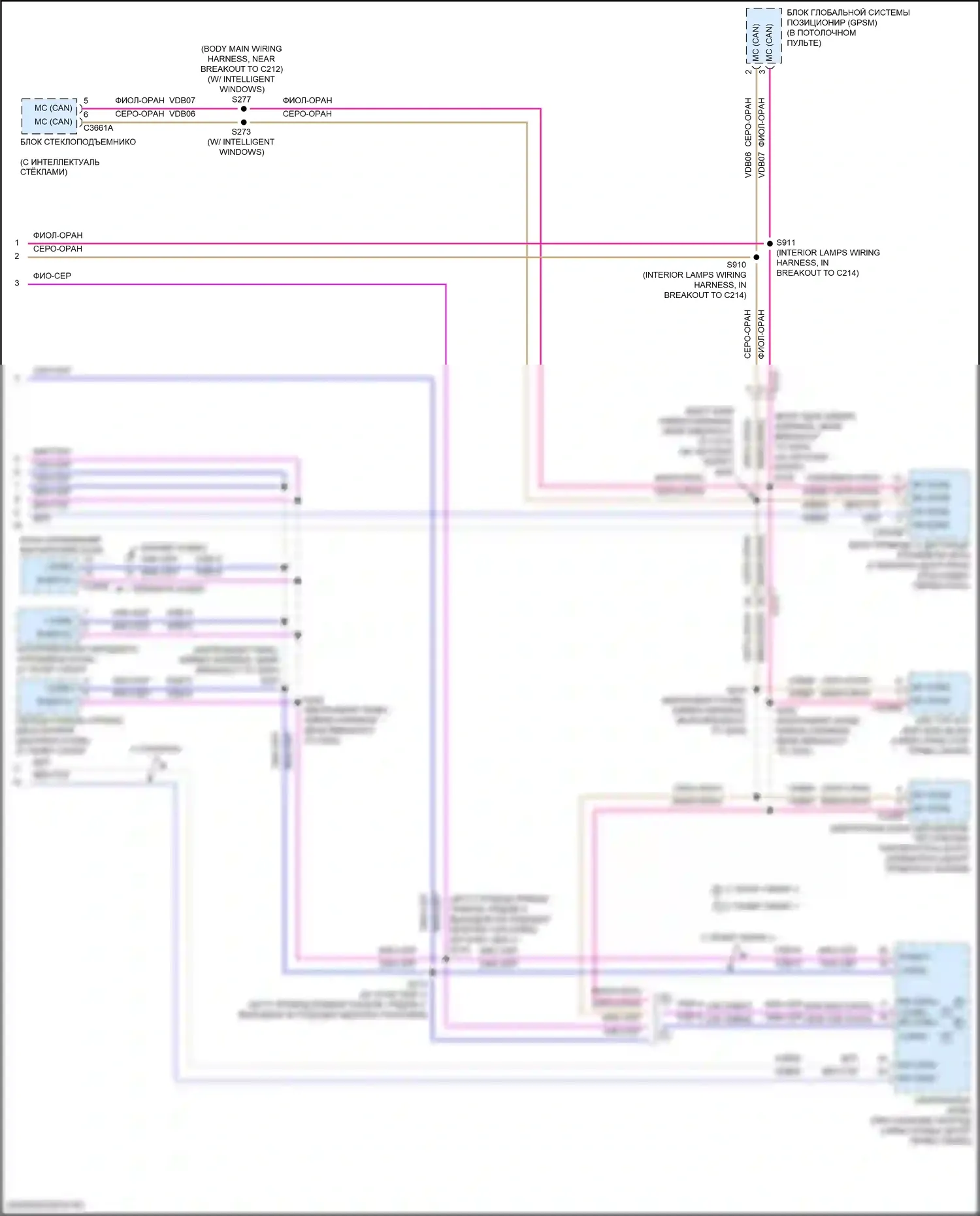 Fiesta ST Ford VII (2018-2021): Can шина электросхема (2 из 2) 