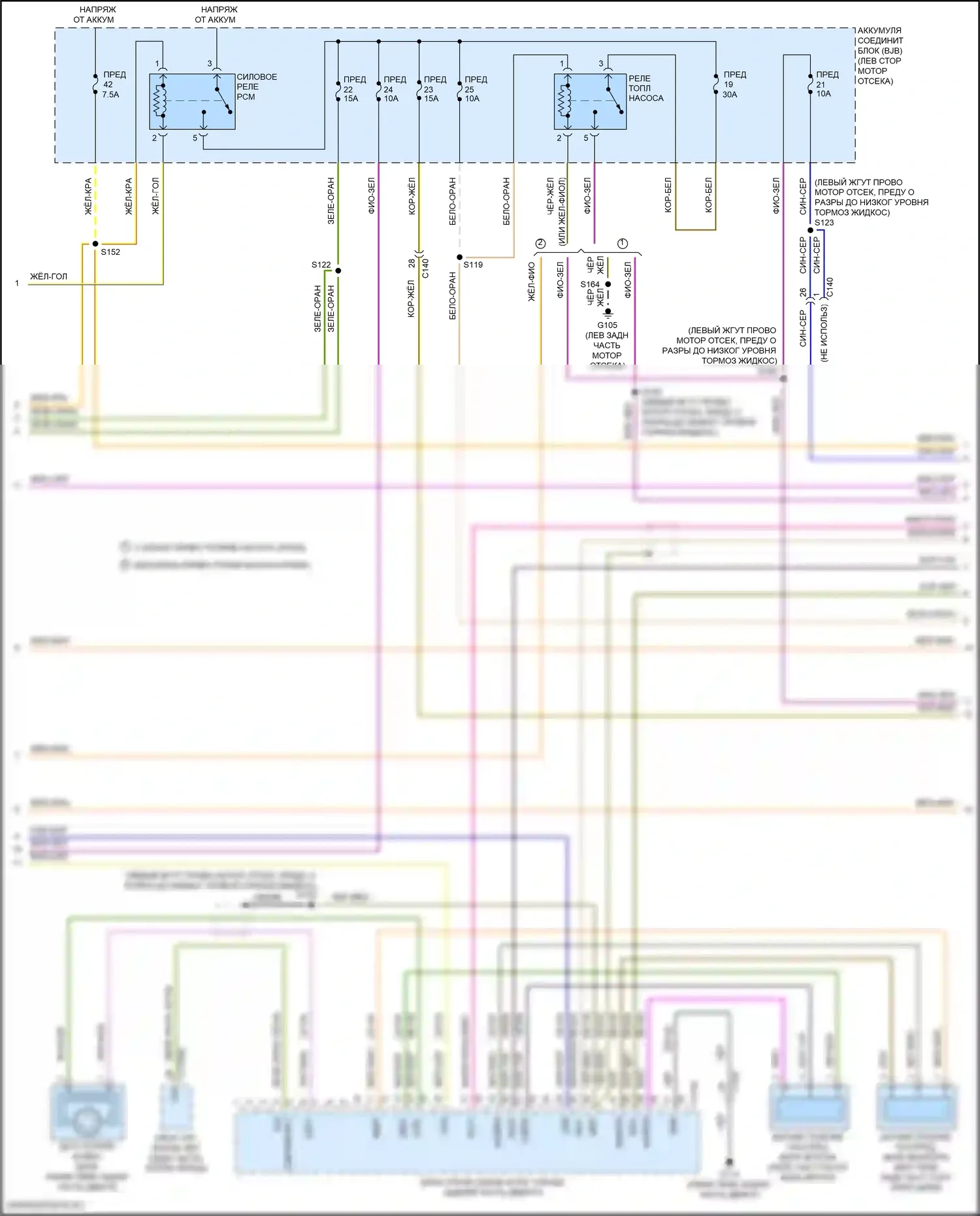 Fiesta ST Ford VII (2018-2021): Электросхема двигателя 1.6l (2 из 4) 
