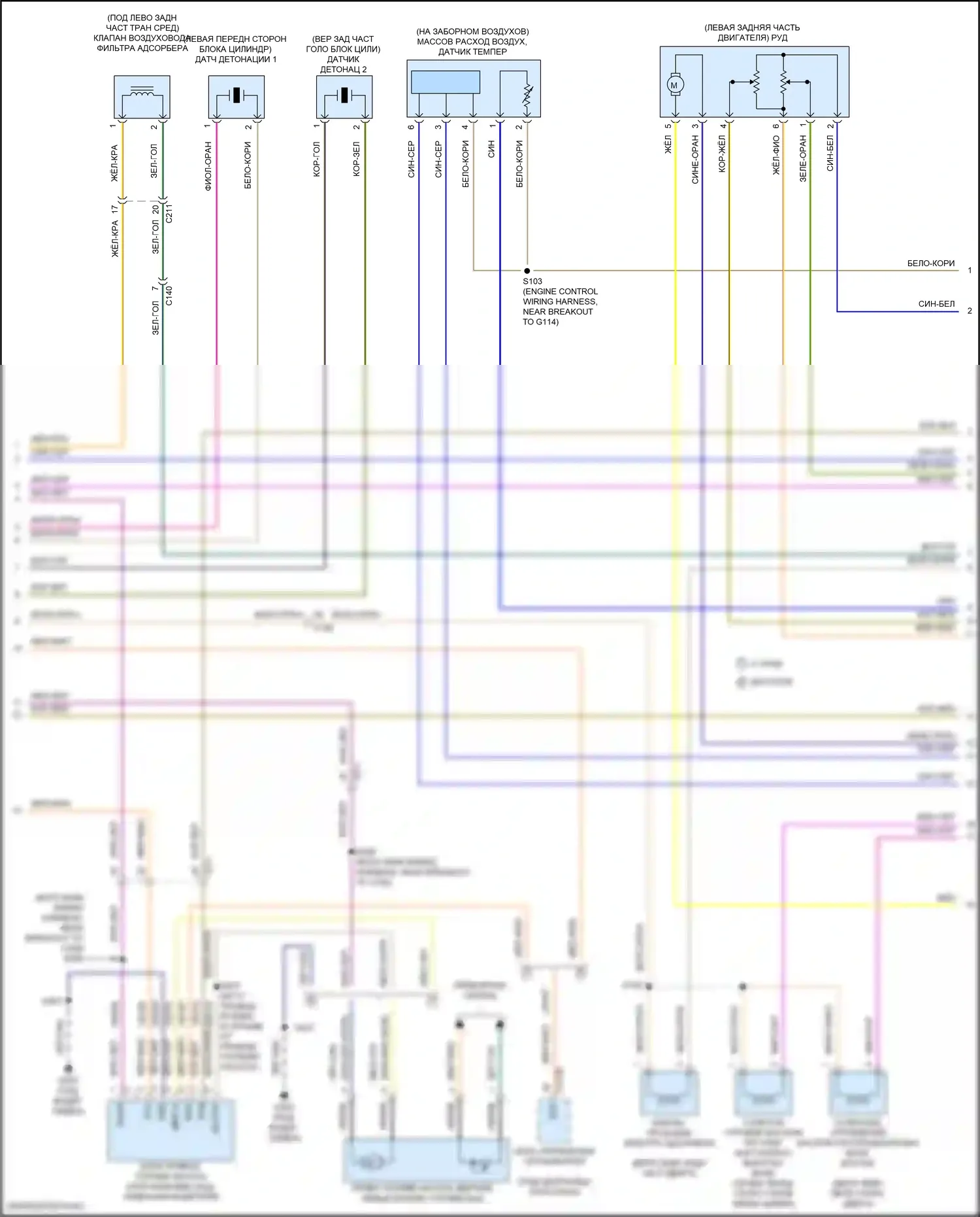 Fiesta ST Ford VII (2018-2021): Электросхема двигателя 1.6l (3 из 4) 