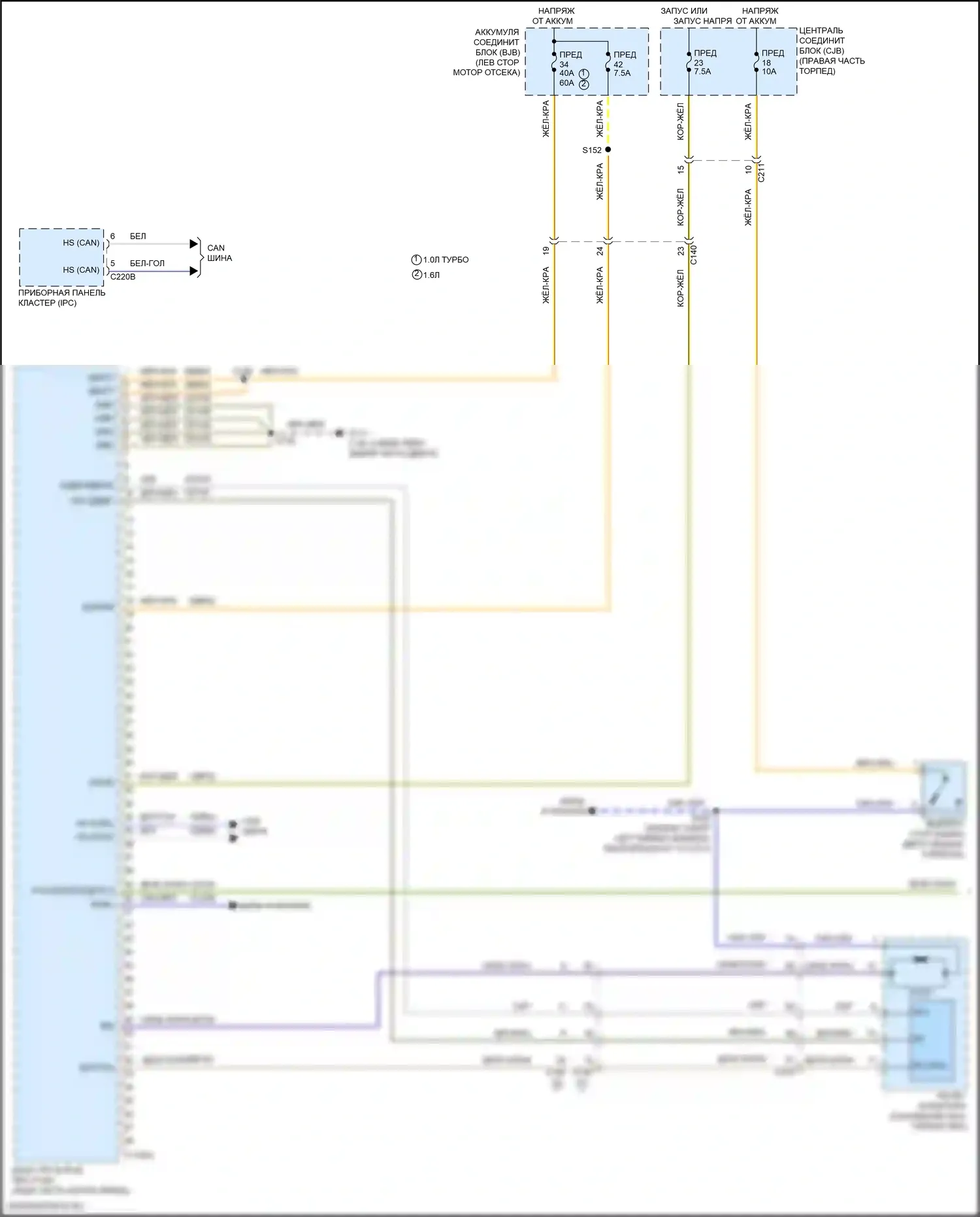 Fiesta ST Ford VII (2018-2021): Электросхема коробки передач (1 из 2) 