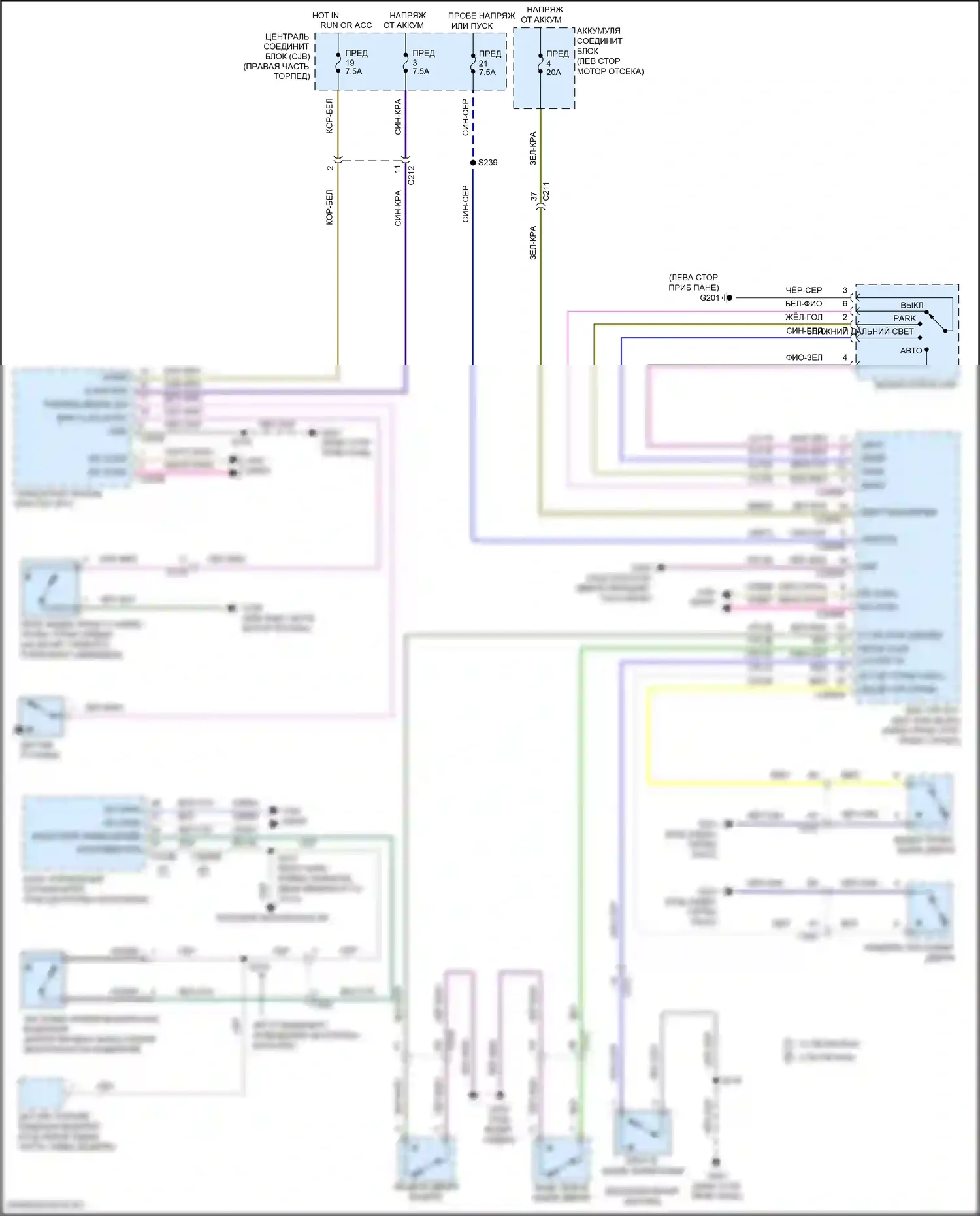 Fiesta ST Ford VII (2018-2021): Электросхема помощников водителя 