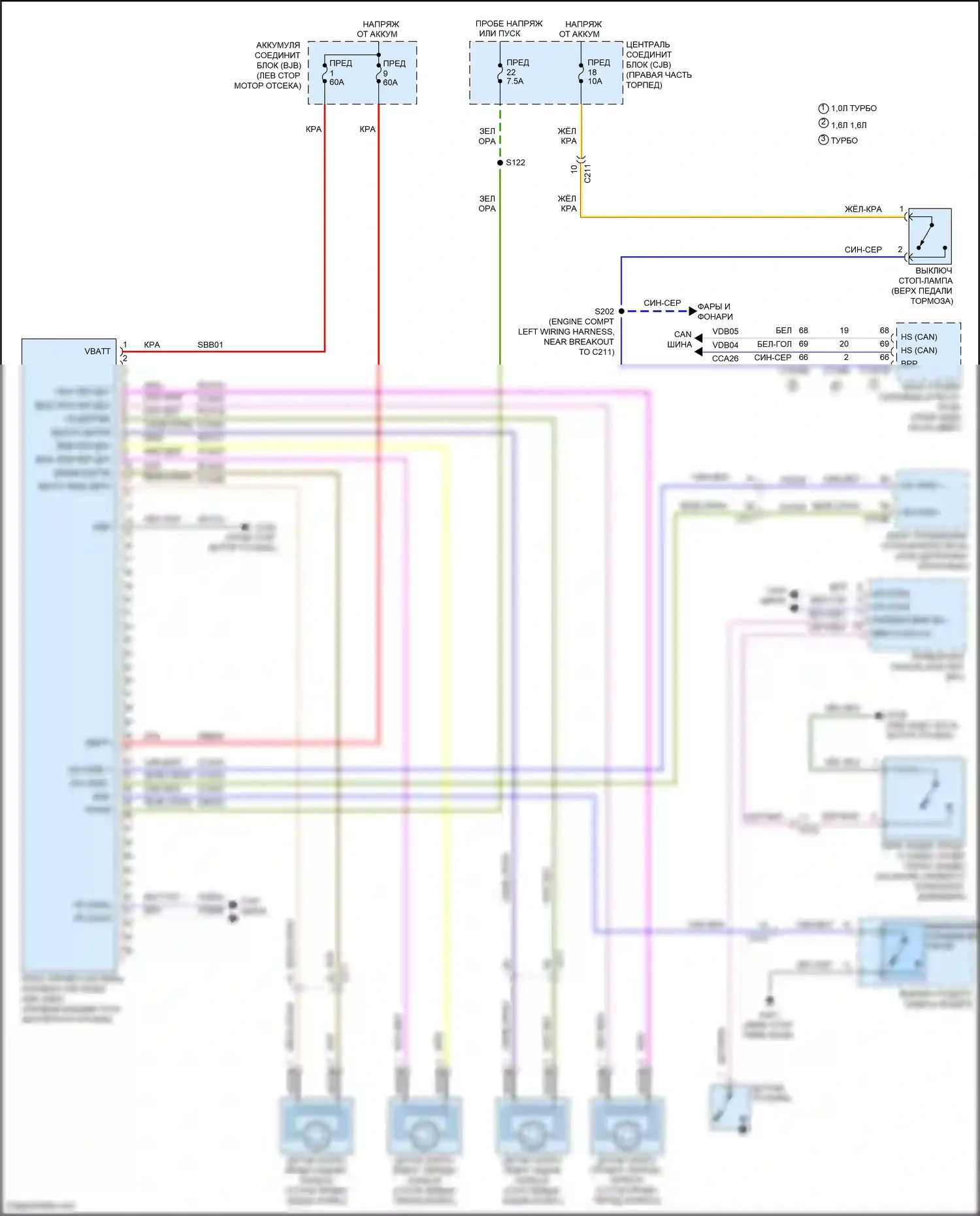 Fiesta Ford Mk6 рестайлинг (2012-2019): Антиблокировочная система abs электросхема с курсовыми устойчивостями (esp) 