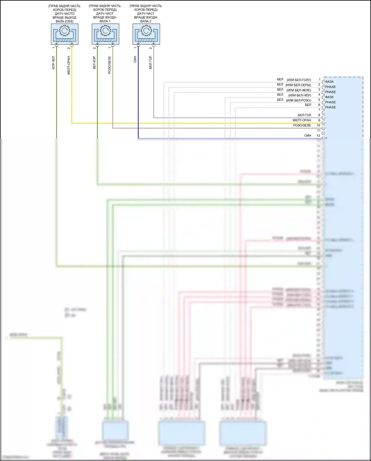 Fiesta Ford Mk6 рестайлинг (2012-2019): Электросхема коробки передач (2 из 2) 