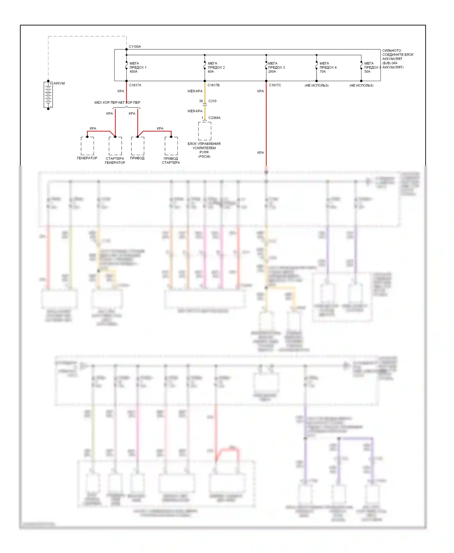 Fiesta Ford Mk6 (2008-2013): Электросхема блока предохранителей реле (1 из 5) 