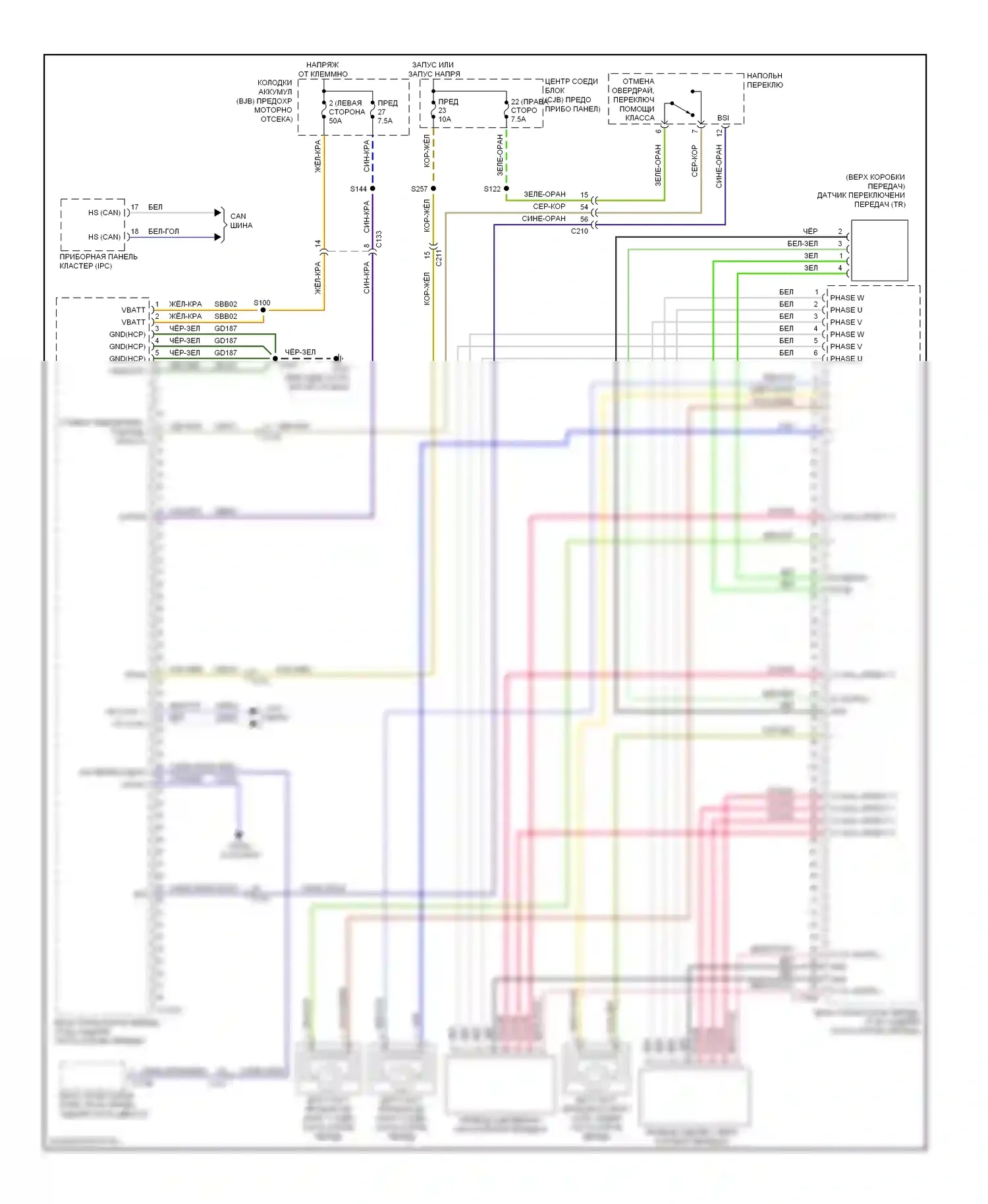Fiesta Ford Mk6 (2008-2013): Электросхема коробки передач 