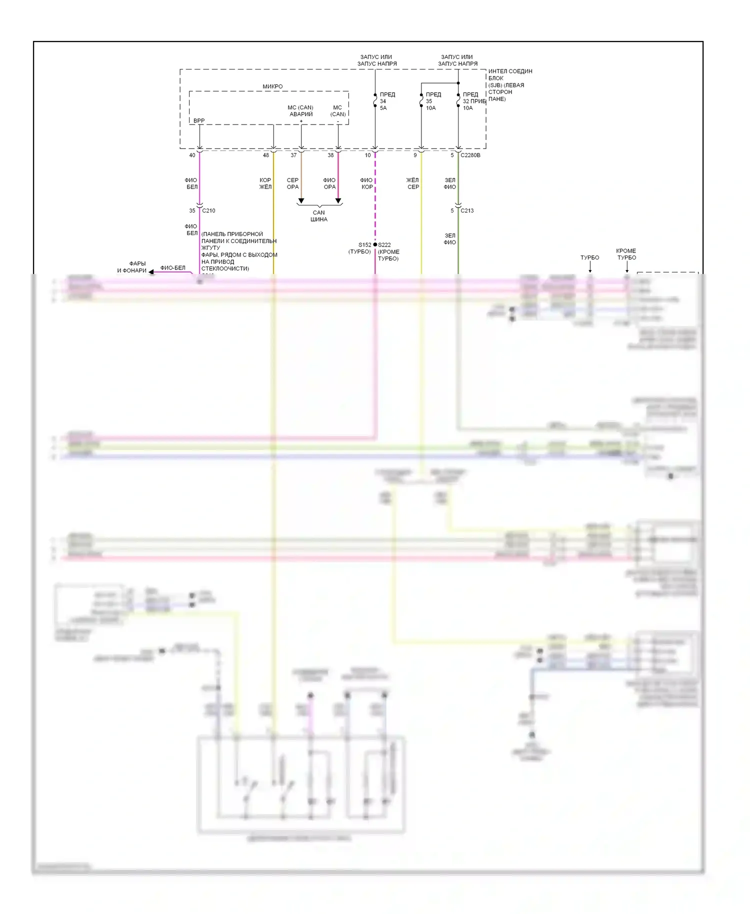 Flex Ford I (2008-2013): Антиблокировочная система abs электросхема (2 из 2) 