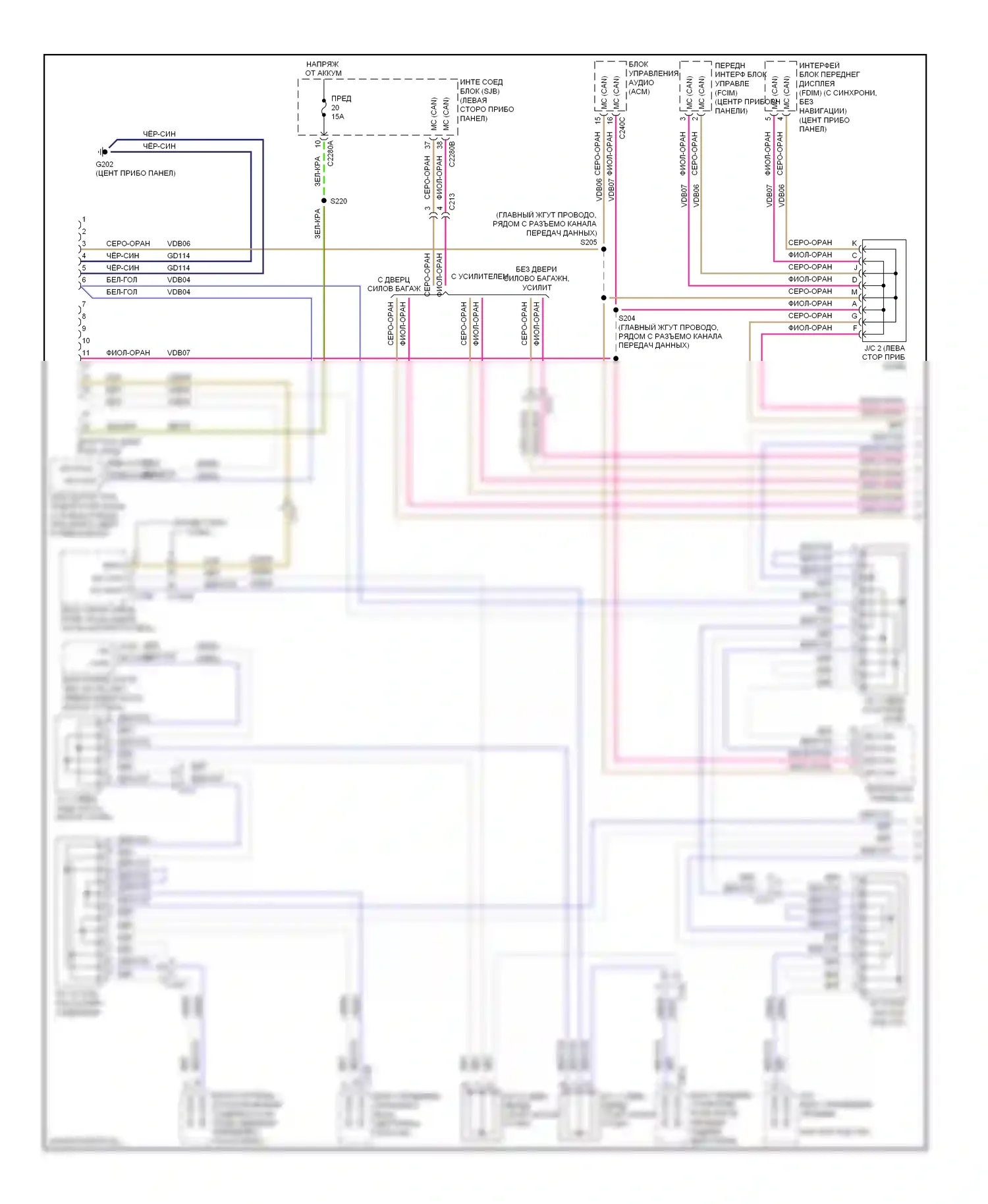 Flex Ford I (2008-2013): Can шина электросхема (1 из 2) 