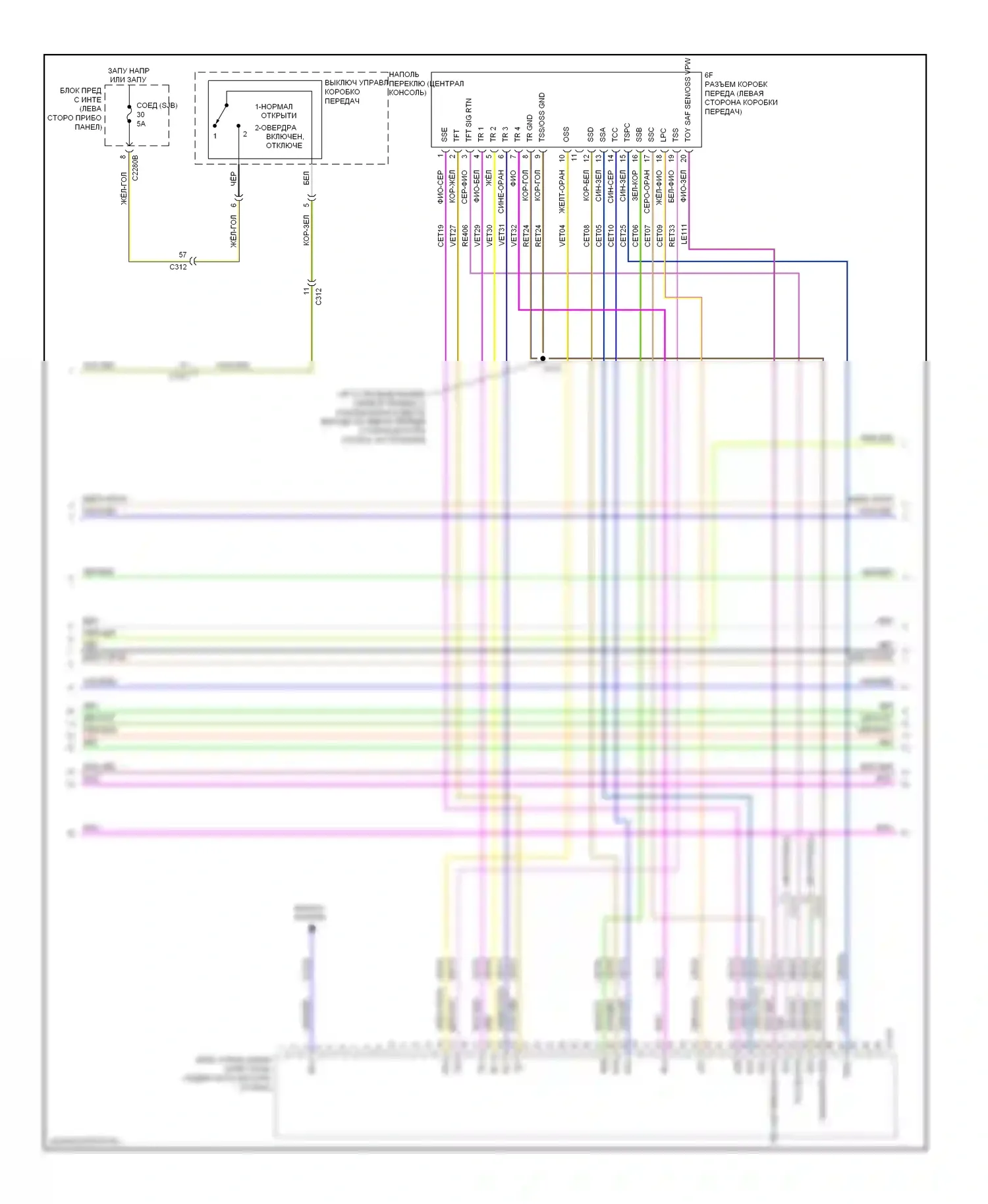 Flex Ford I (2008-2013): Электросхема двигателя 3.5l (4 из 6) 
